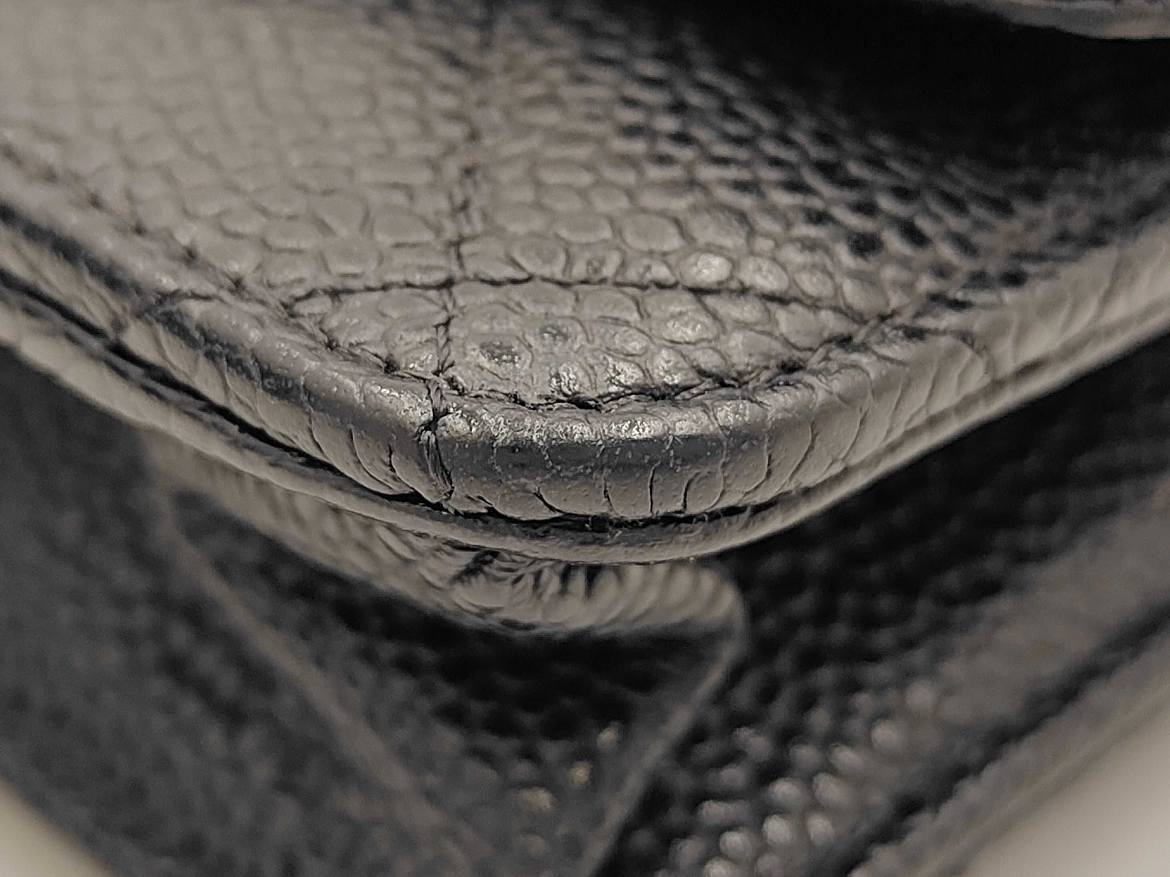 Matelassé Chain Wallet, Black Caviar Leather, Gold Hardware, Shoulder Bag — view 8