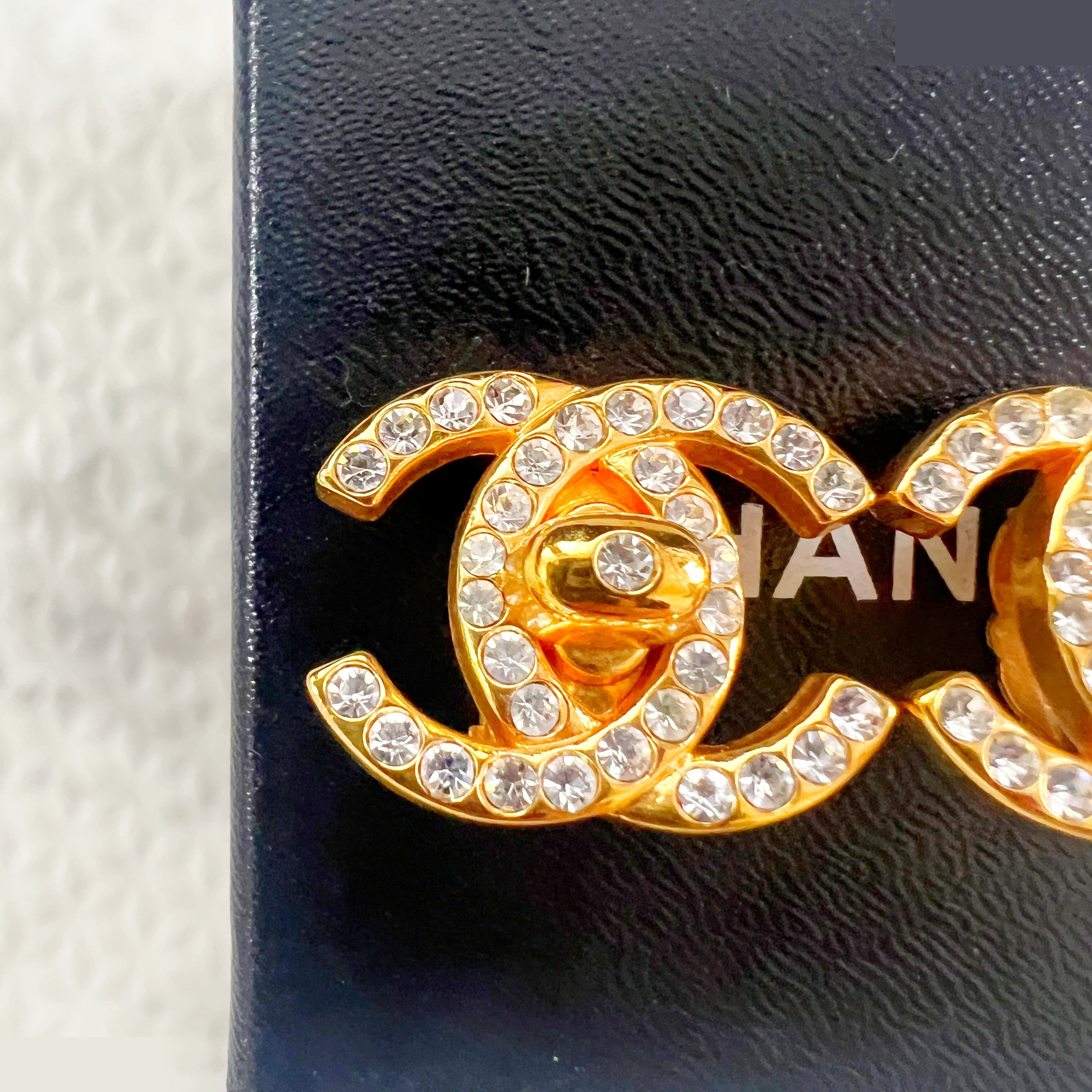 96A Turnlock Rhinestone Earrings — view 3