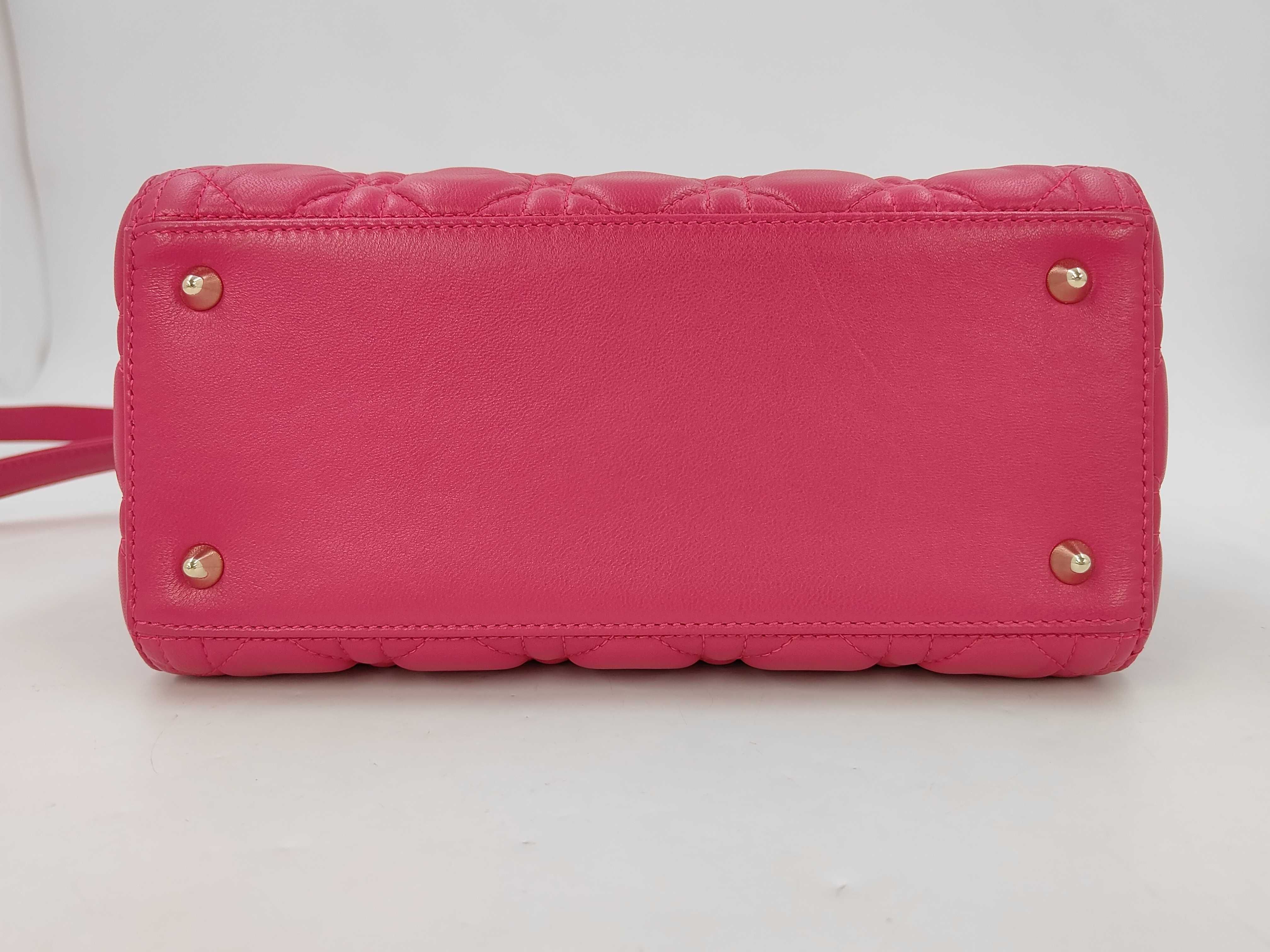 Lady Dior pink handbag — view 7