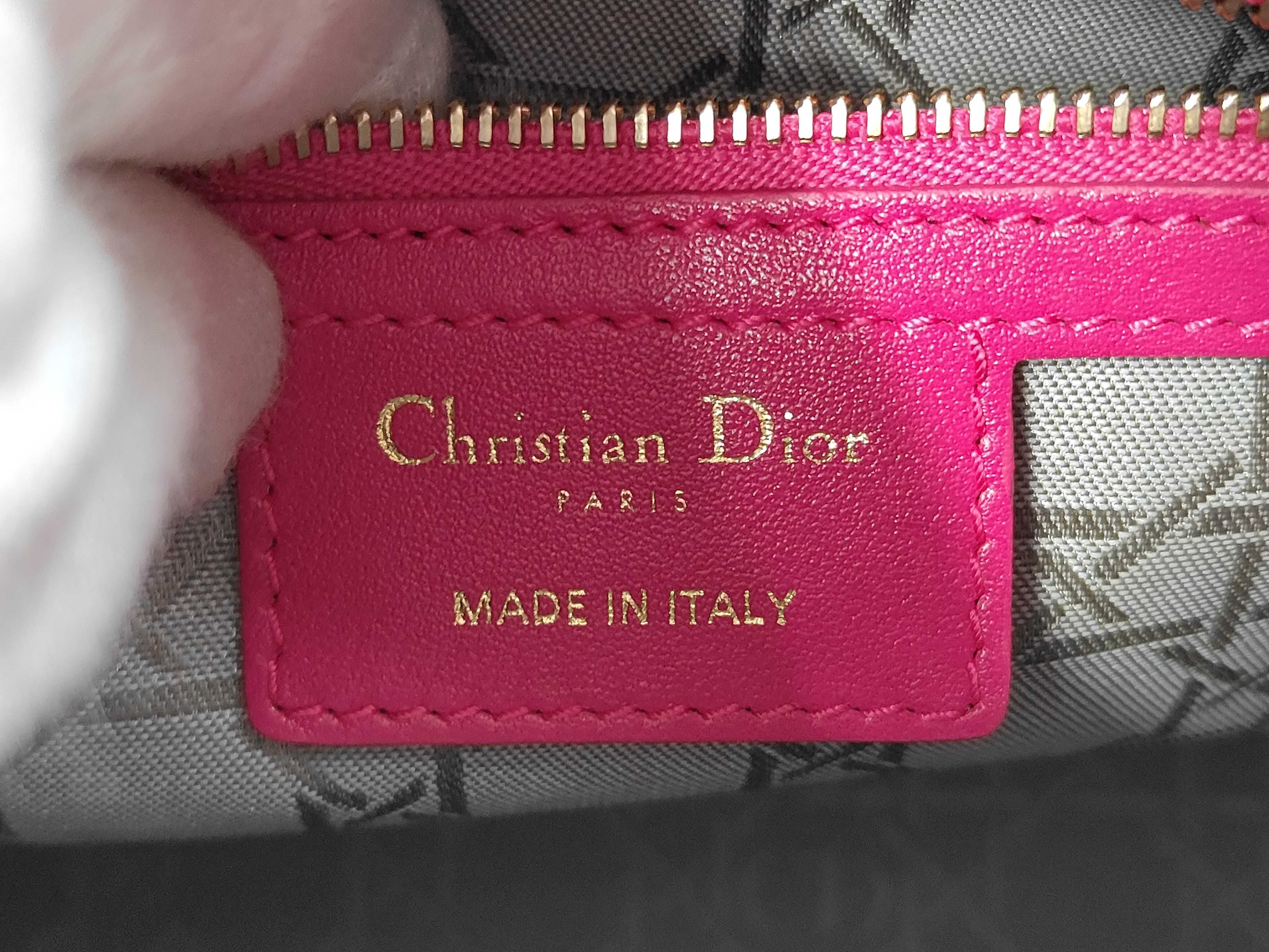 Lady Dior pink handbag — view 9