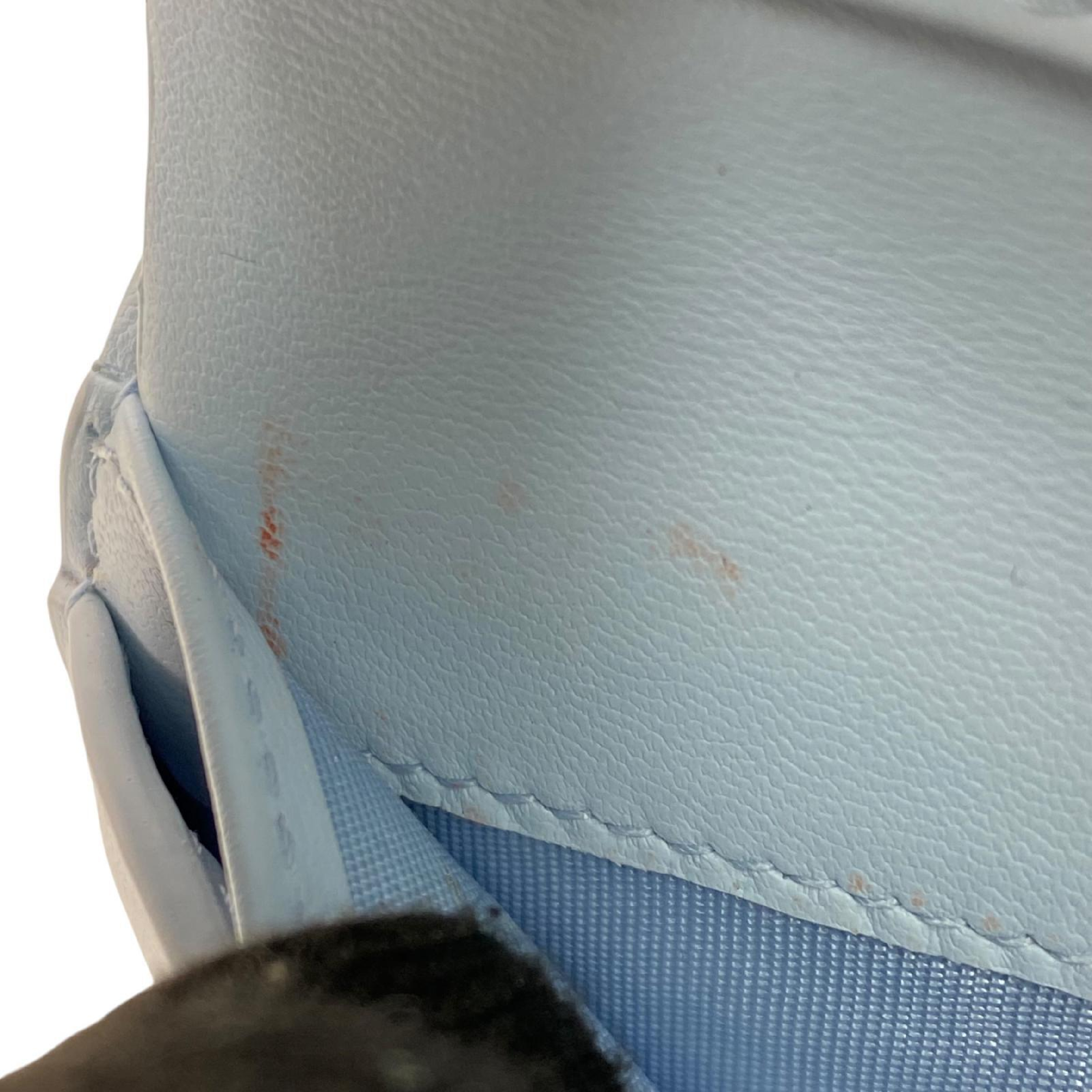 【*Shipped from: Hong Kong*】Dior Light Blue Canvas Oblique Dahlia Bi-fold Wallet — view 12