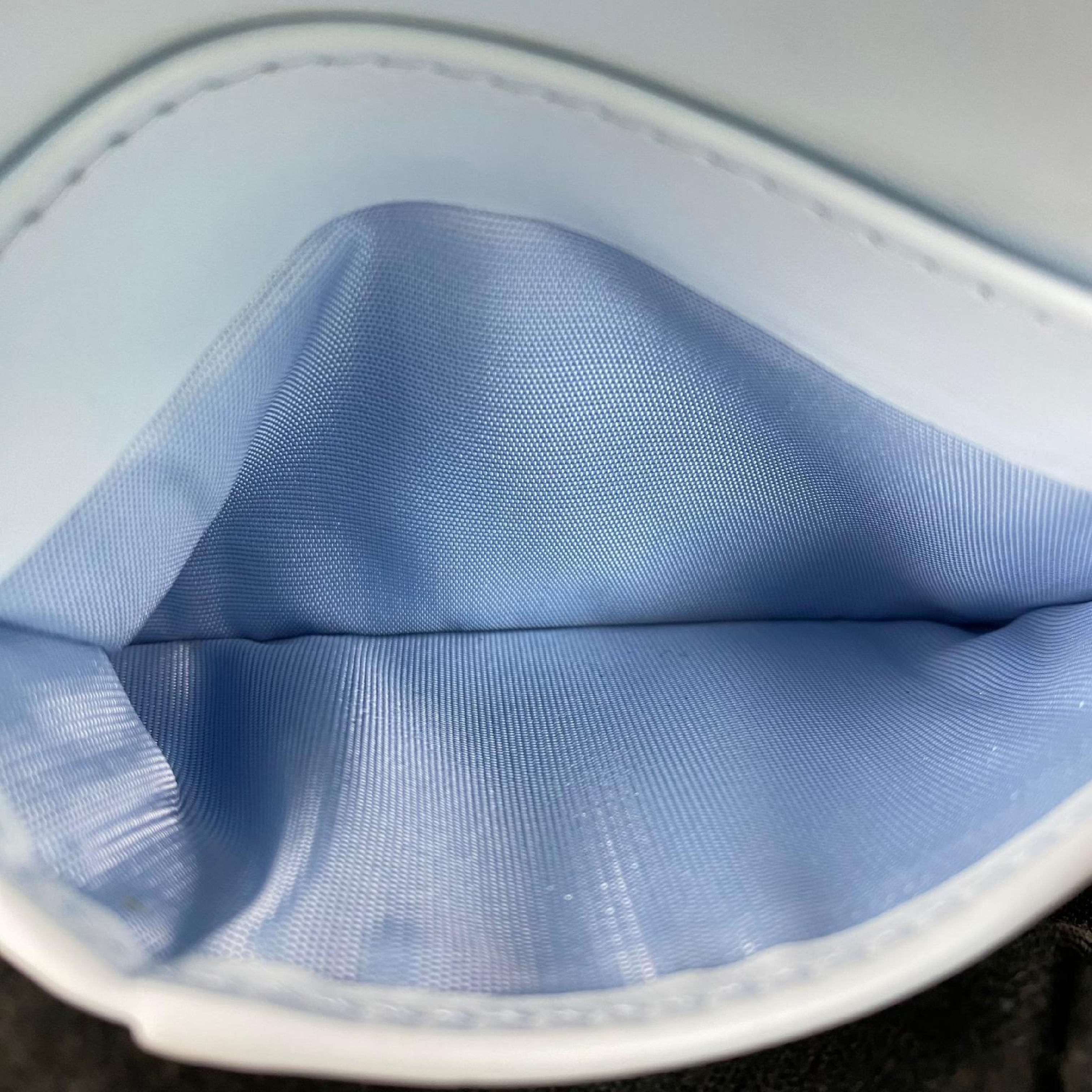 【*Shipped from: Hong Kong*】Dior Light Blue Canvas Oblique Dahlia Bi-fold Wallet — view 14