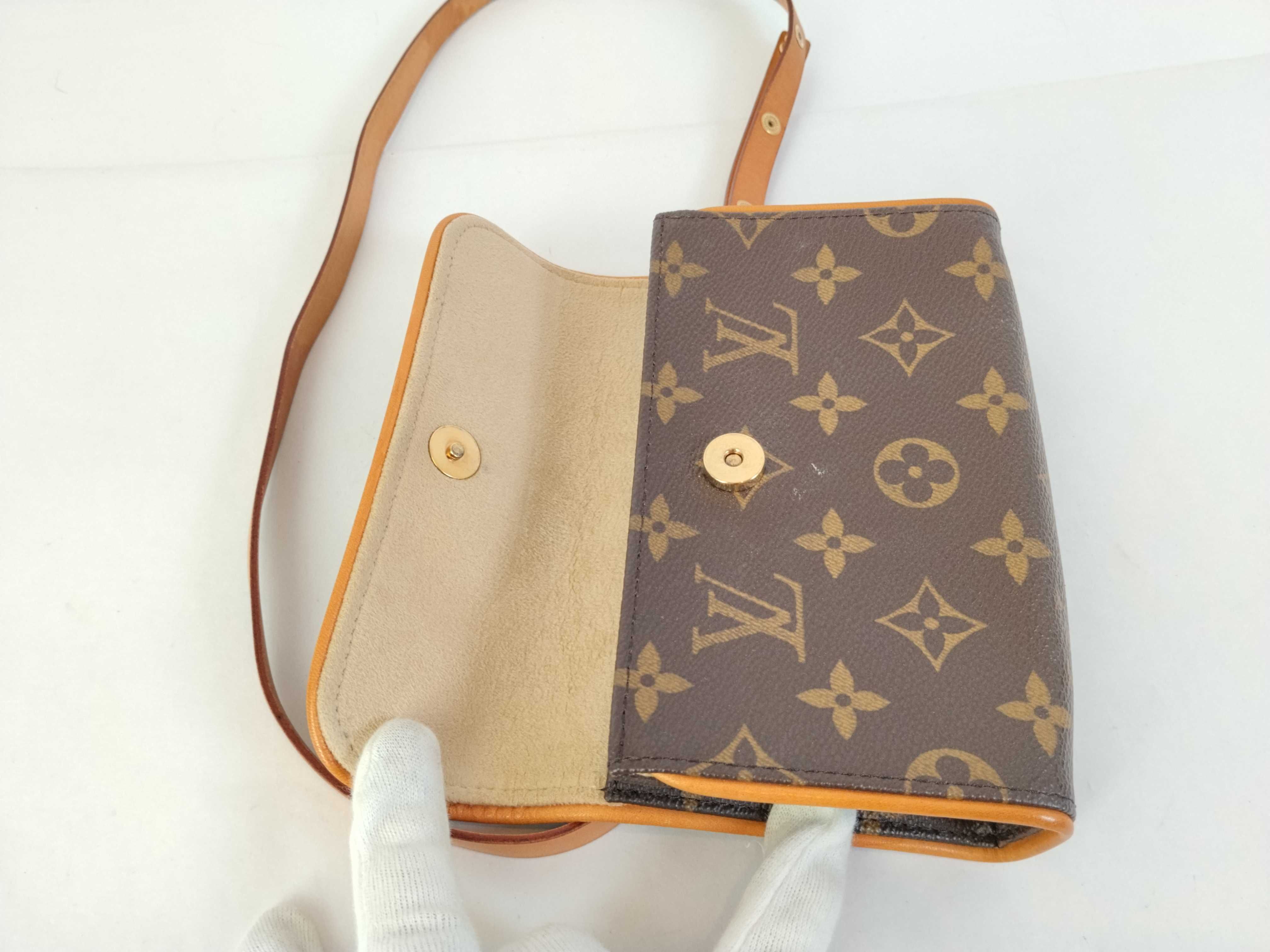Monogram Pochette Florentine M51855 Brown, Belt Size XS, FL1014 Waist Bag — view 9
