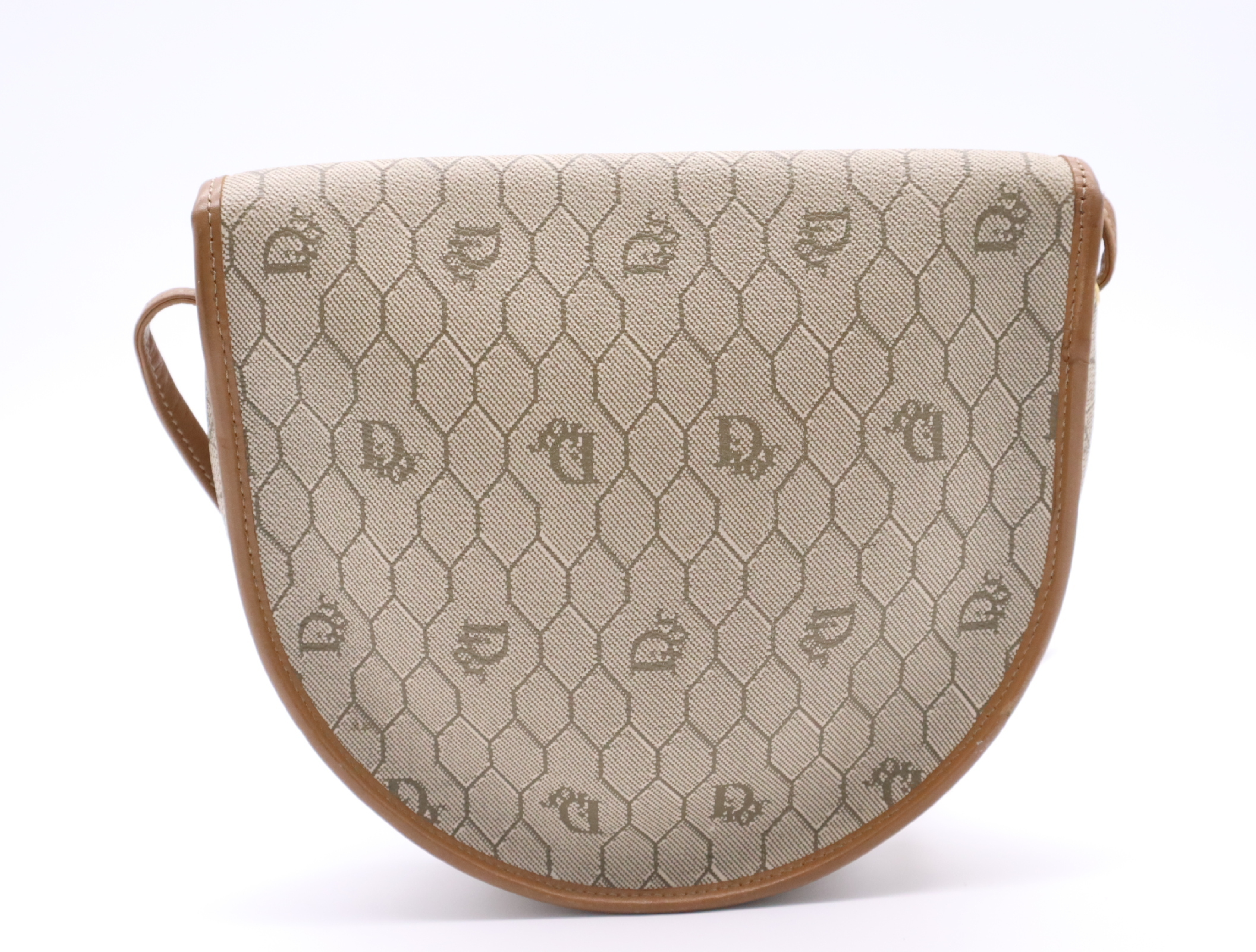 PVC Honeycomb Beige Shoulder Bag — view 2