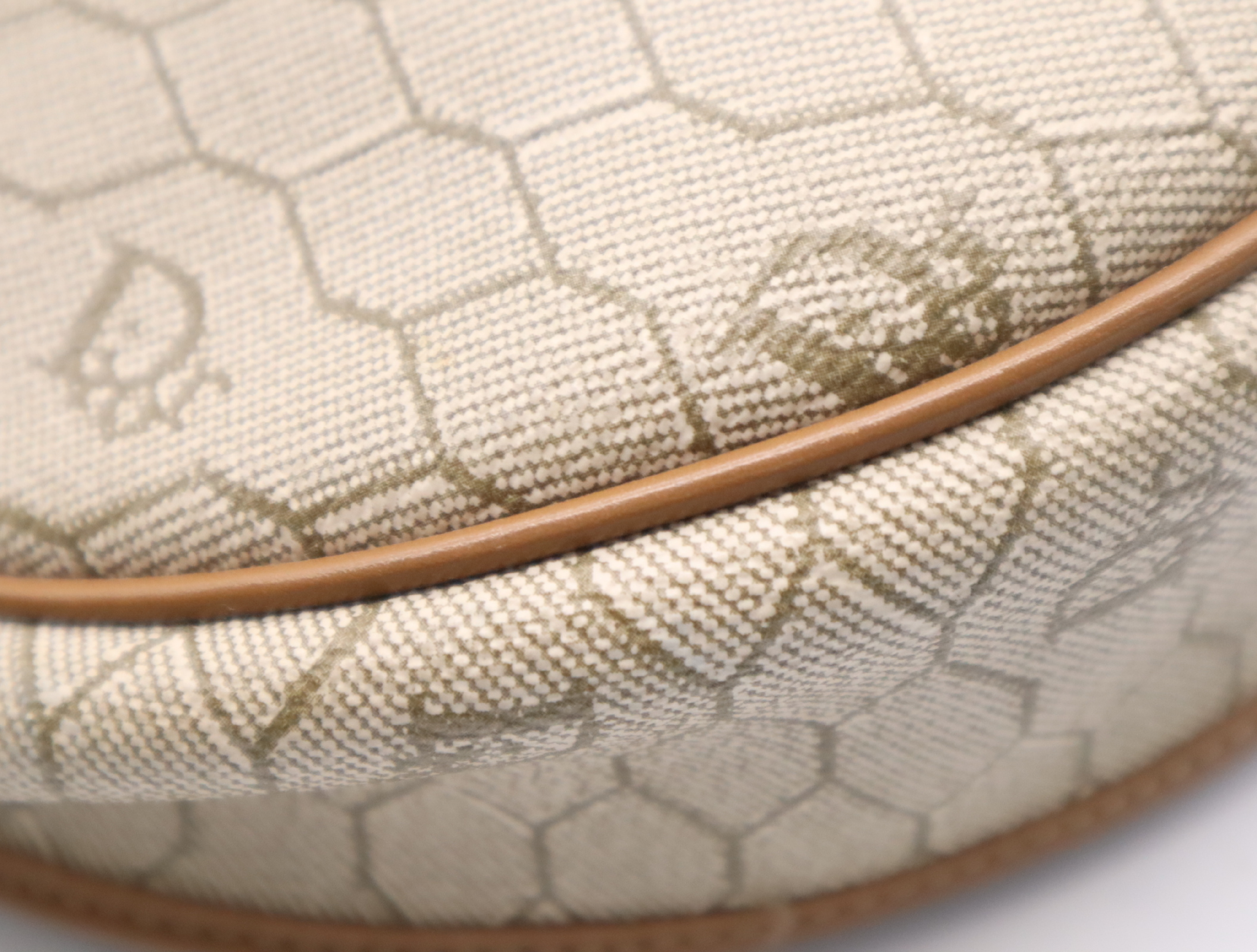 PVC Honeycomb Beige Shoulder Bag — view 6