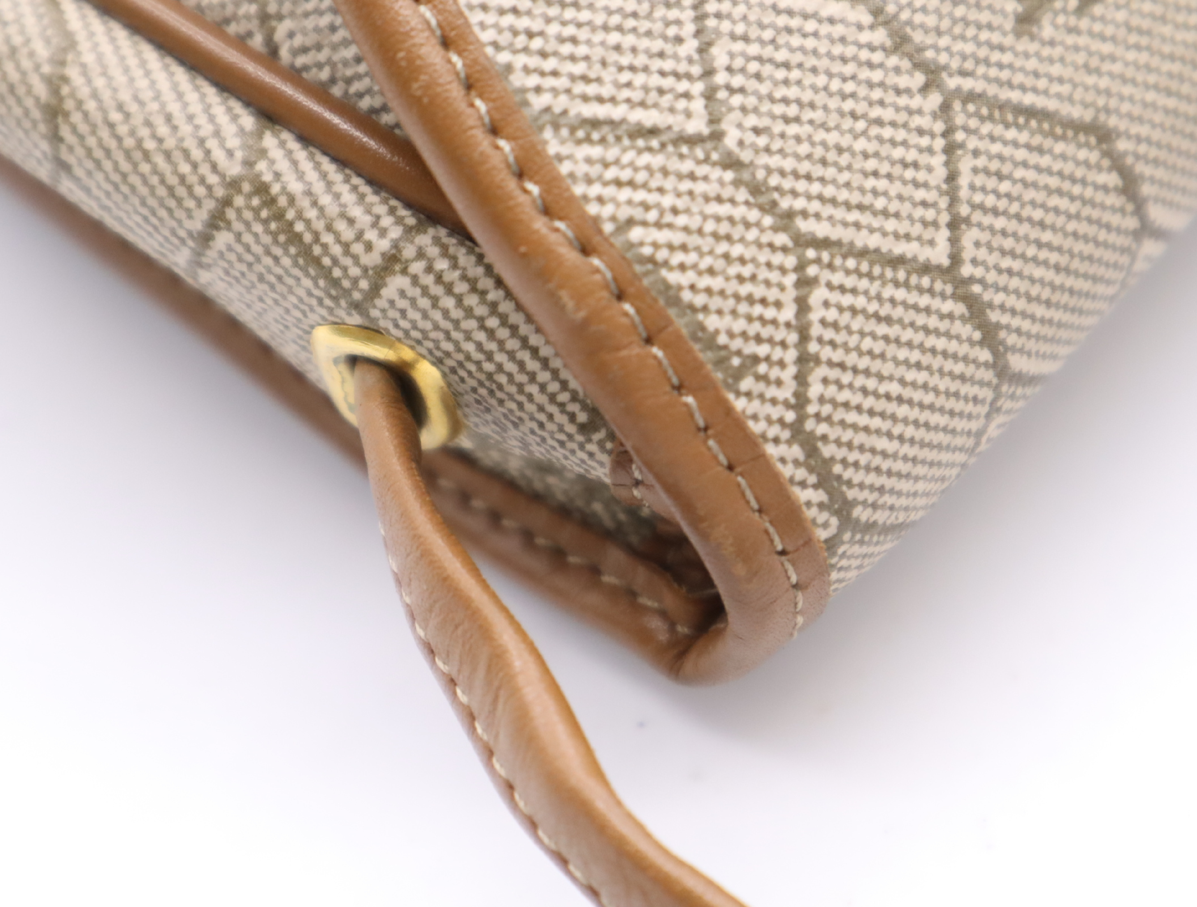 PVC Honeycomb Beige Shoulder Bag — view 8