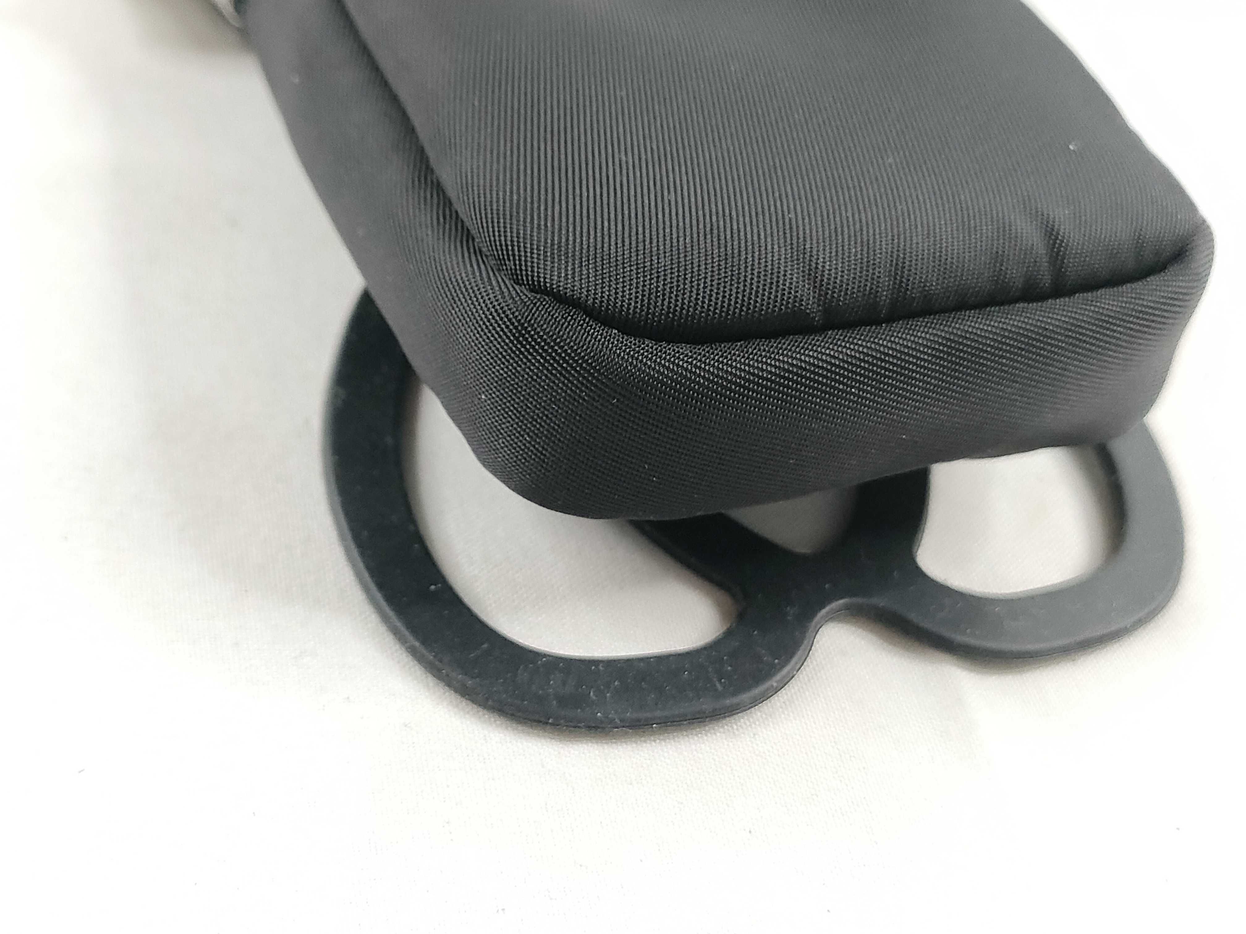 Nylon Plate Logo Smartphone Shoulder Bag, Phone Case, Nylon, Black Shoulder Bag — view 3