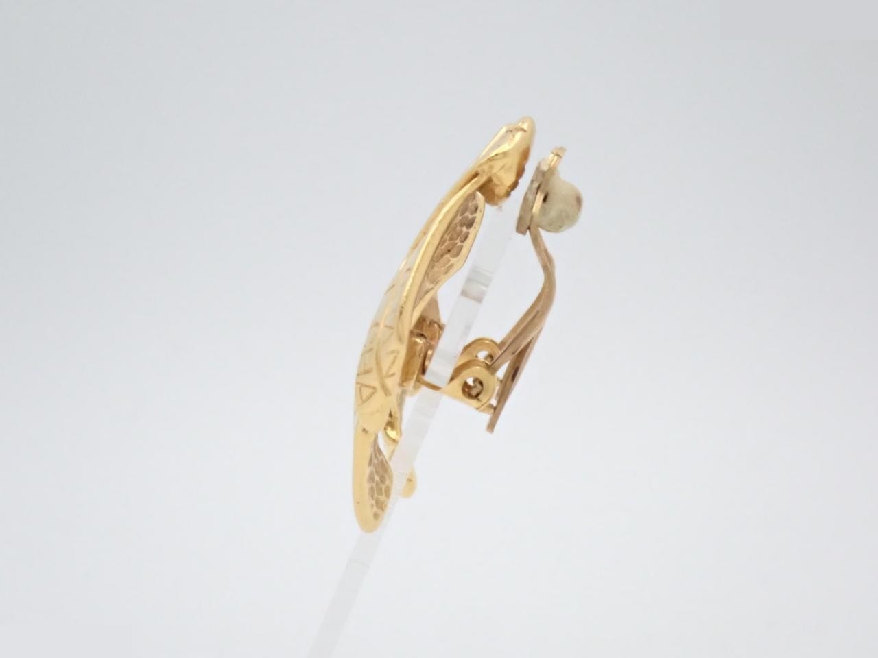 Earrings, ribbon, gold — view 3