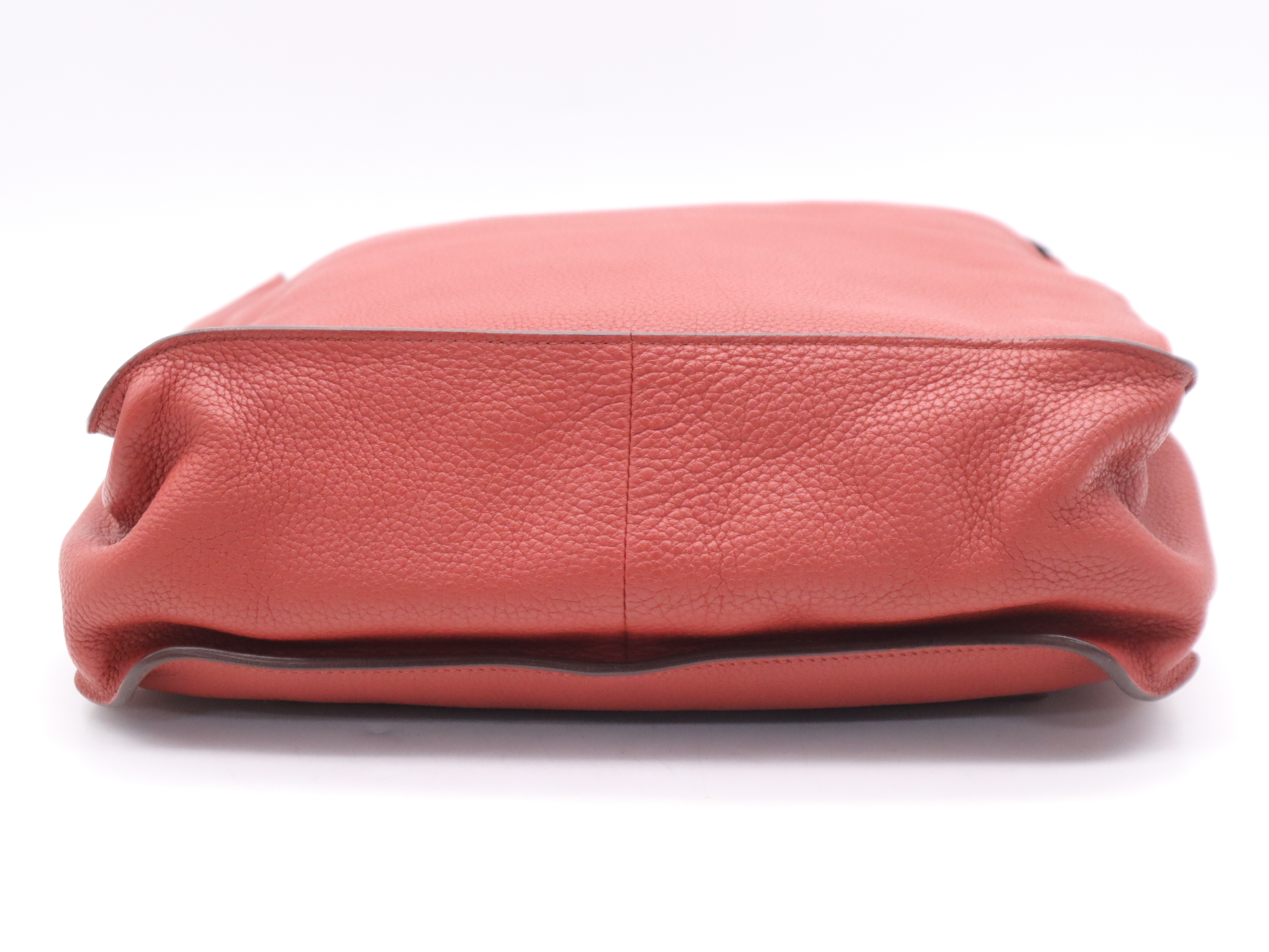 Taurillon Clemence Marwari GM Tote Bag, Red/Dark Brown, Silver Hardware, with Dust Bag, M Stamp, 2009 — view 4