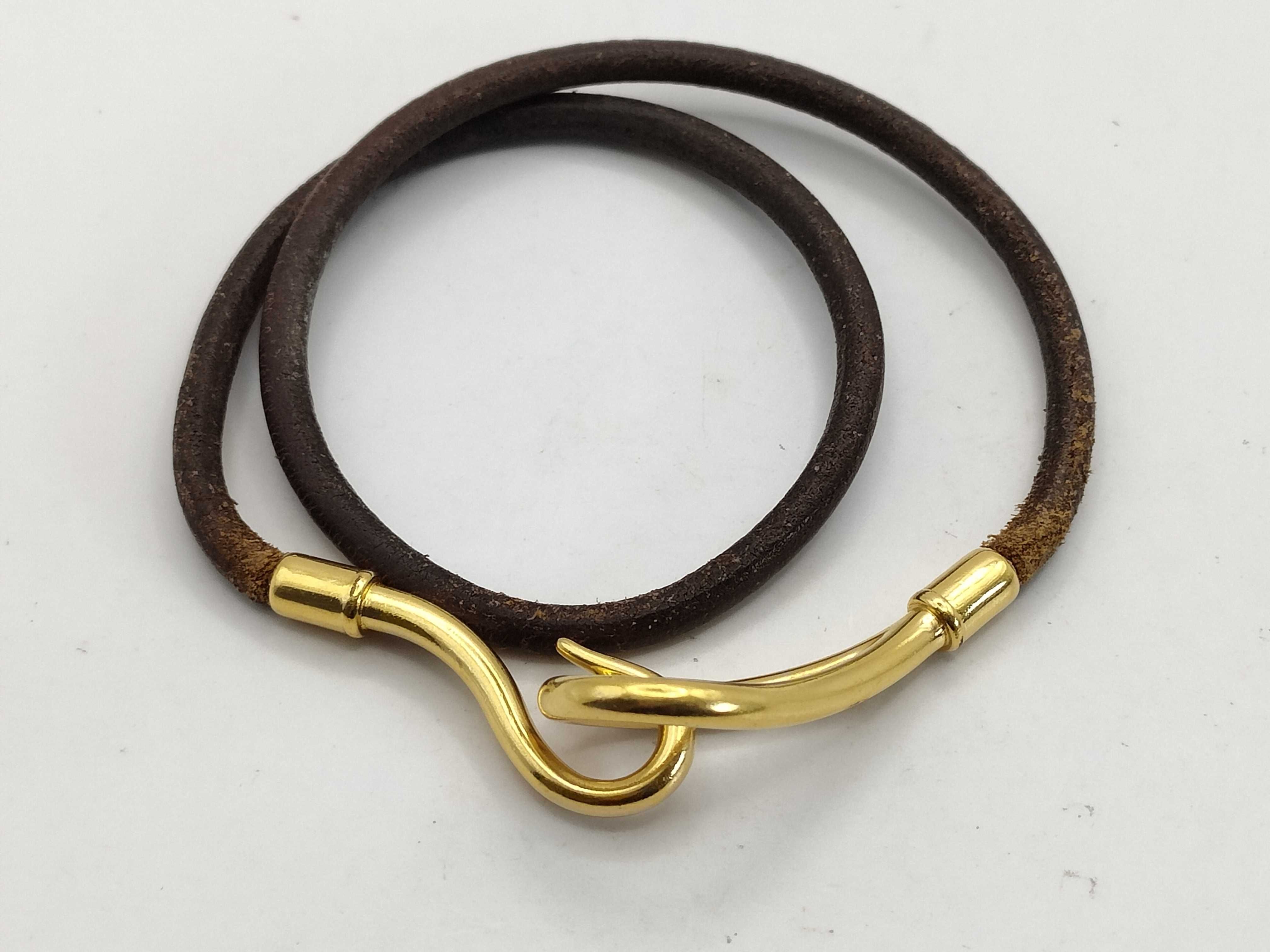 Jumbo Bracelet, Brown Gold Bracelet/Bangle — view 2