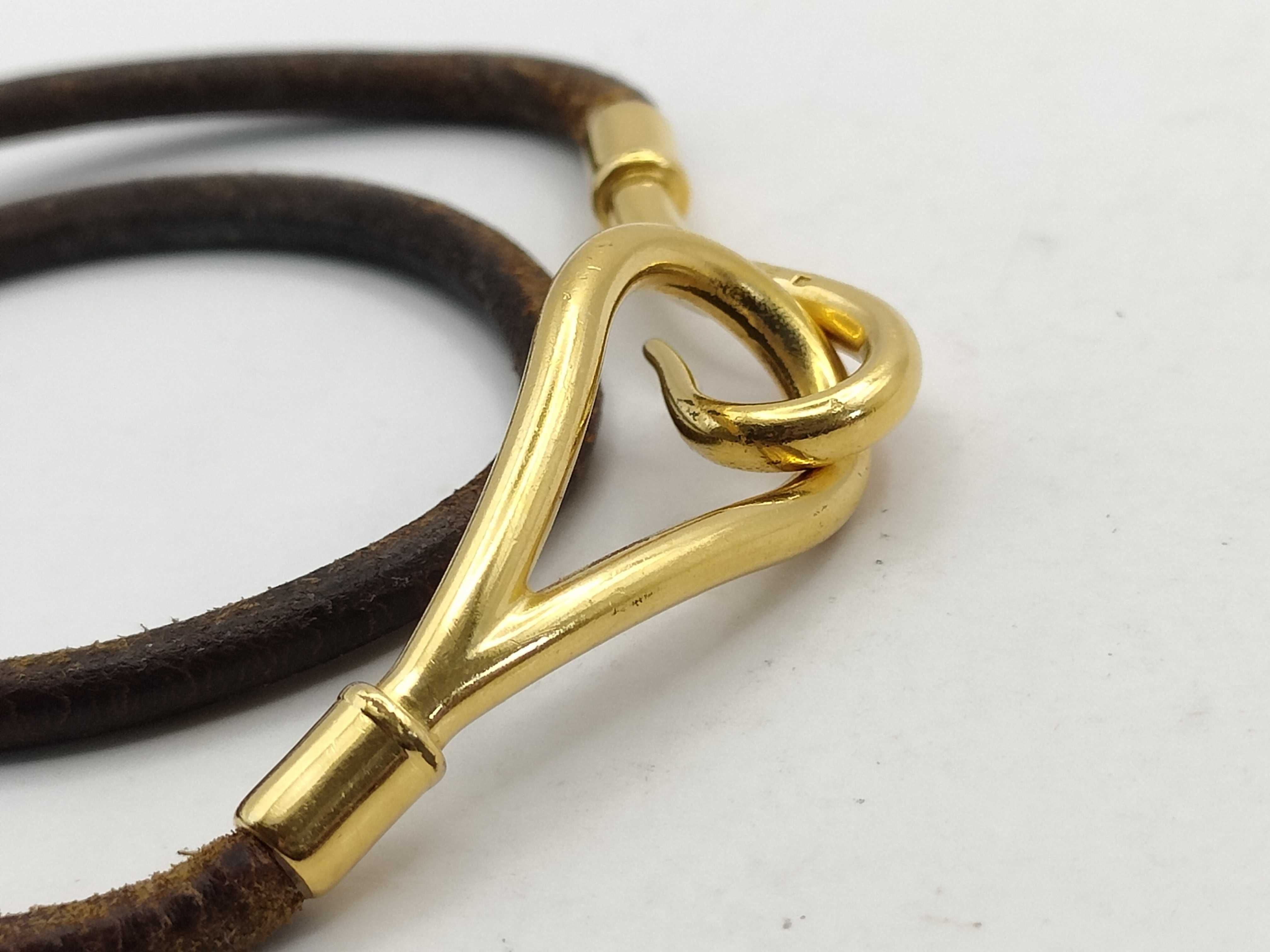 Jumbo Bracelet, Brown Gold Bracelet/Bangle — view 4