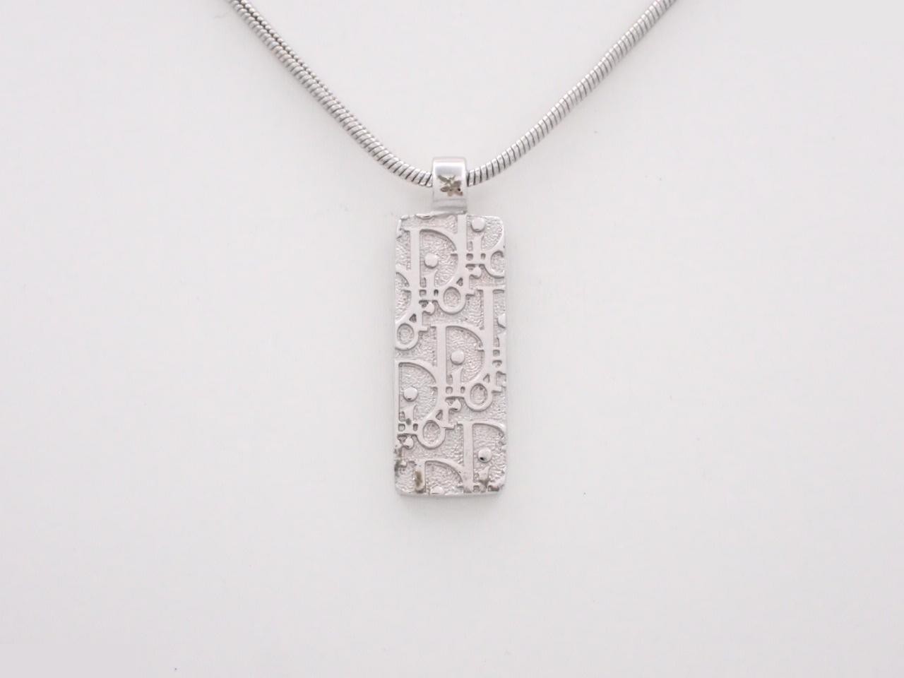 Trotter Necklace, Silver, Rhinestones — view 2