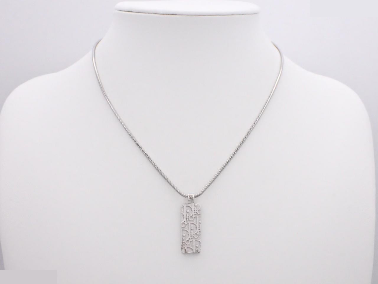 Trotter Necklace, Silver, Rhinestones — view 4