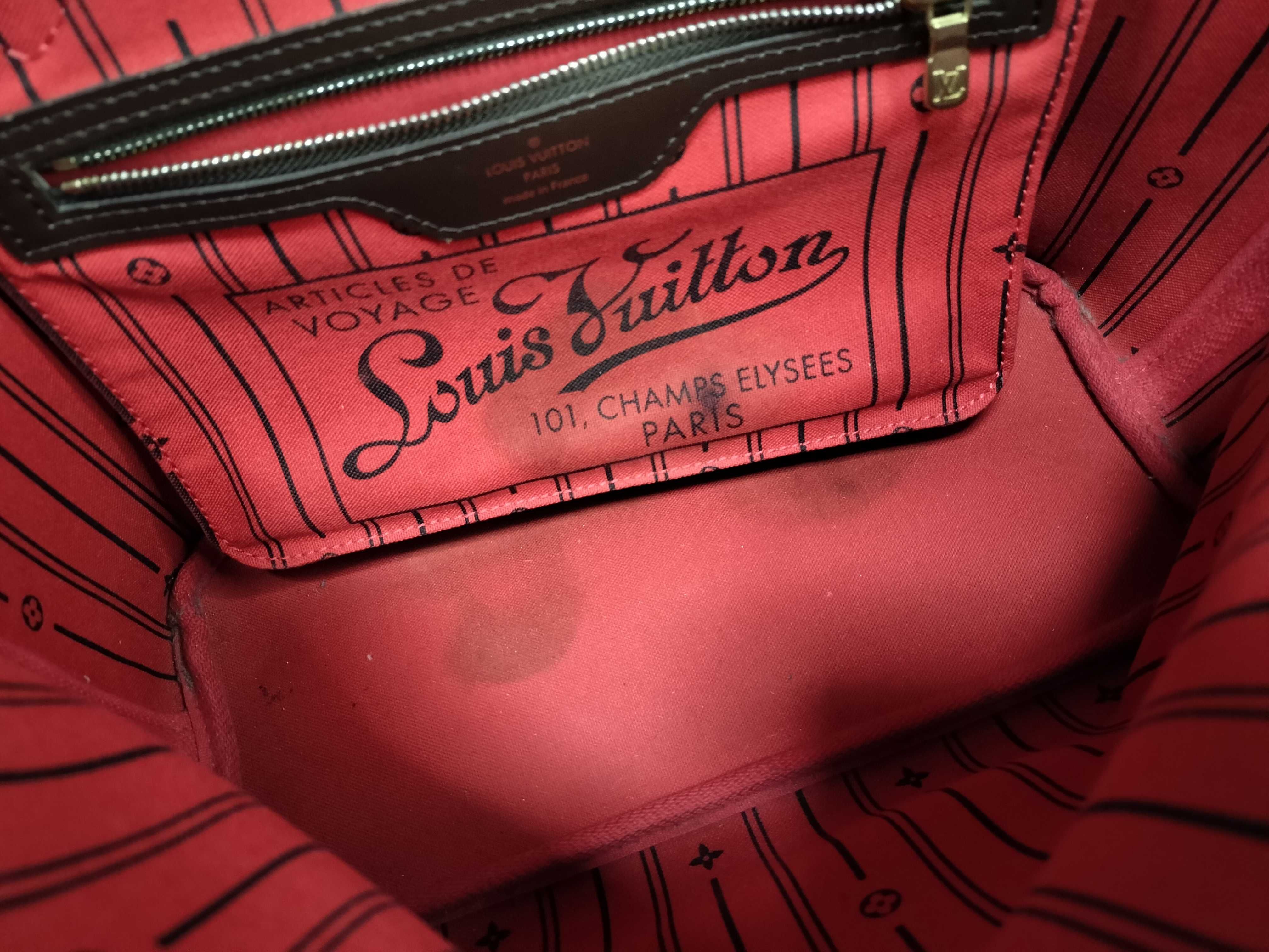 Damier Louis Vuitton Neverfull Damier Handbag Tote Bag — view 9