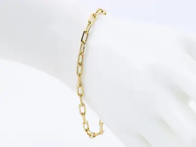 Unused 750YG Santos bracelet, size S/M, 9.4g, approximately 19.5cm