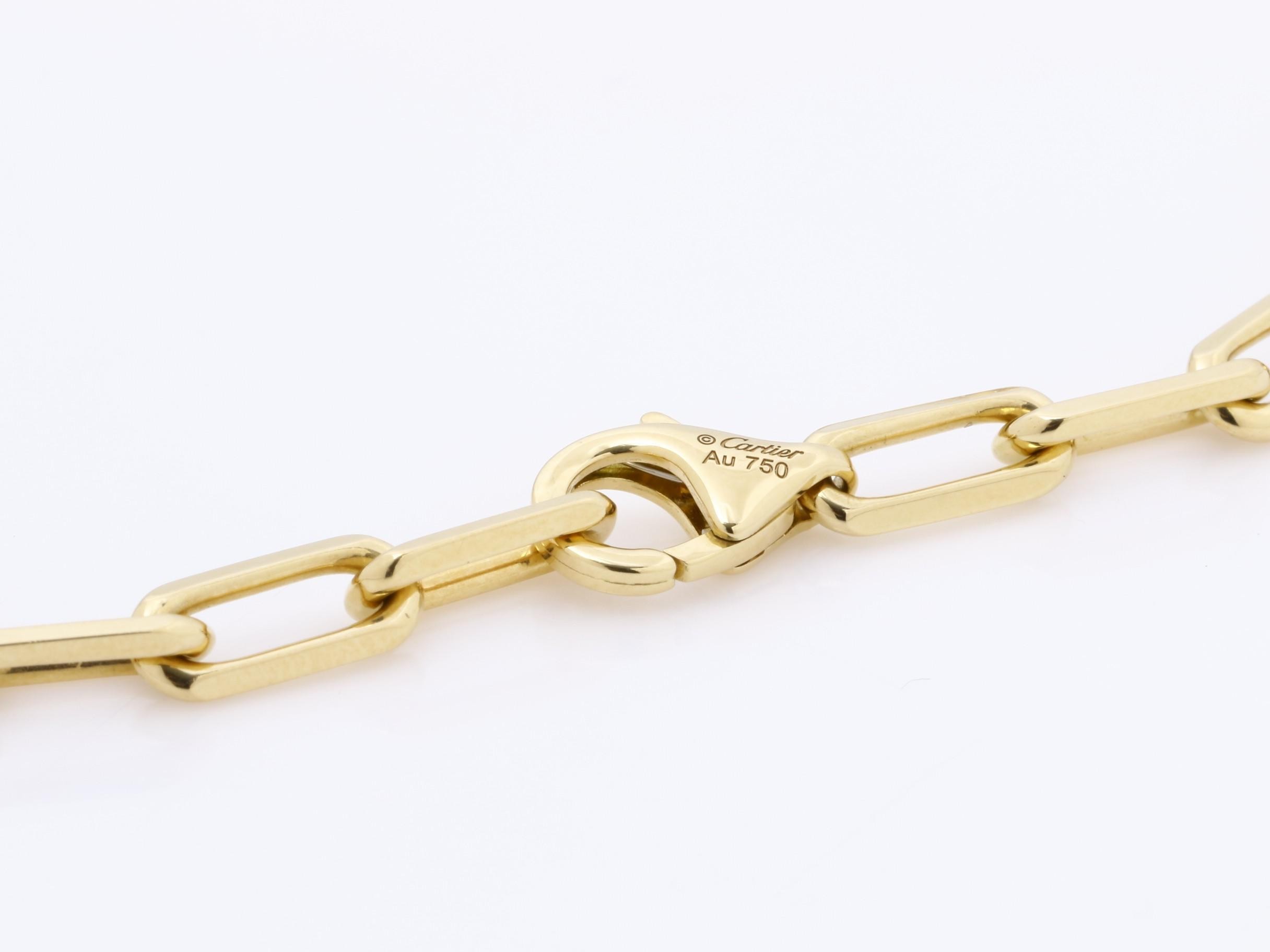 Unused 750YG Santos bracelet, size S/M, 9.4g, approximately 19.5cm — view 5