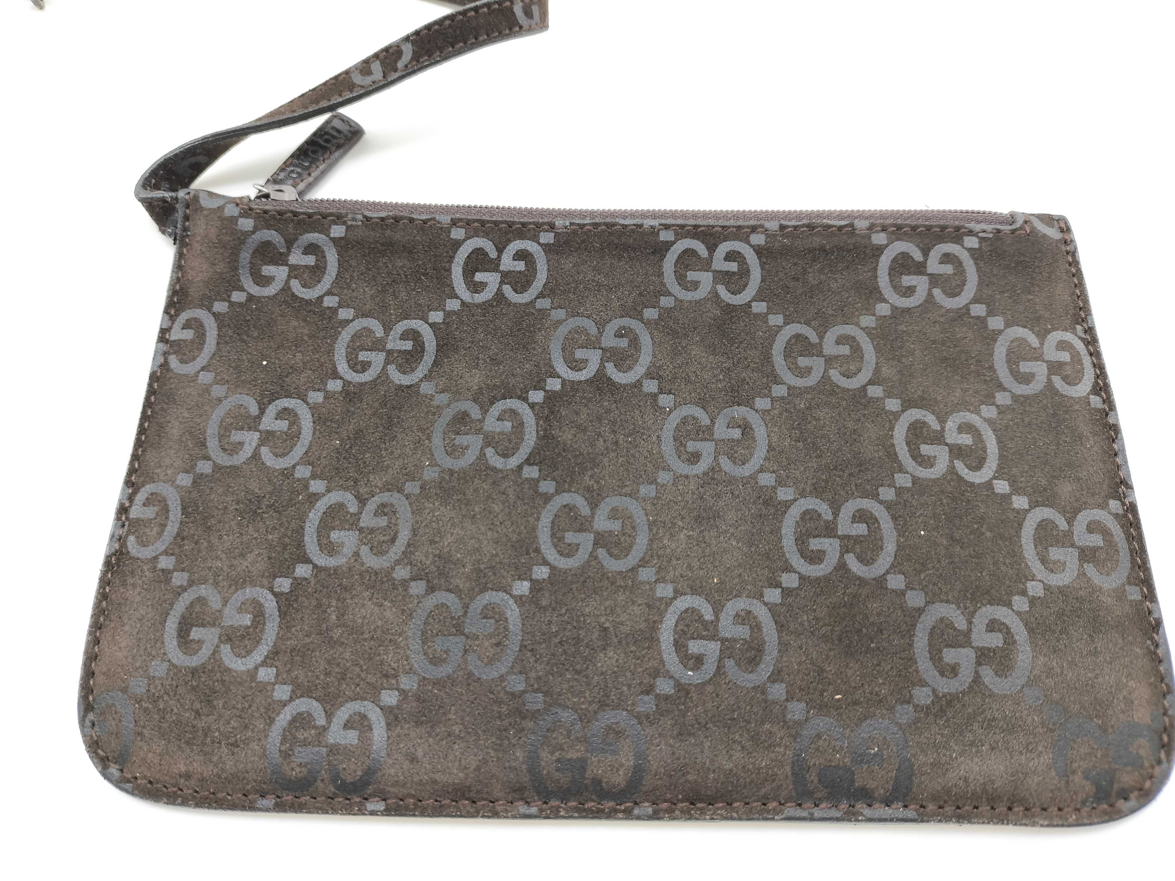 GG Suede One-Shoulder Bag 001 3181 Brown Shoulder Bag — view 12