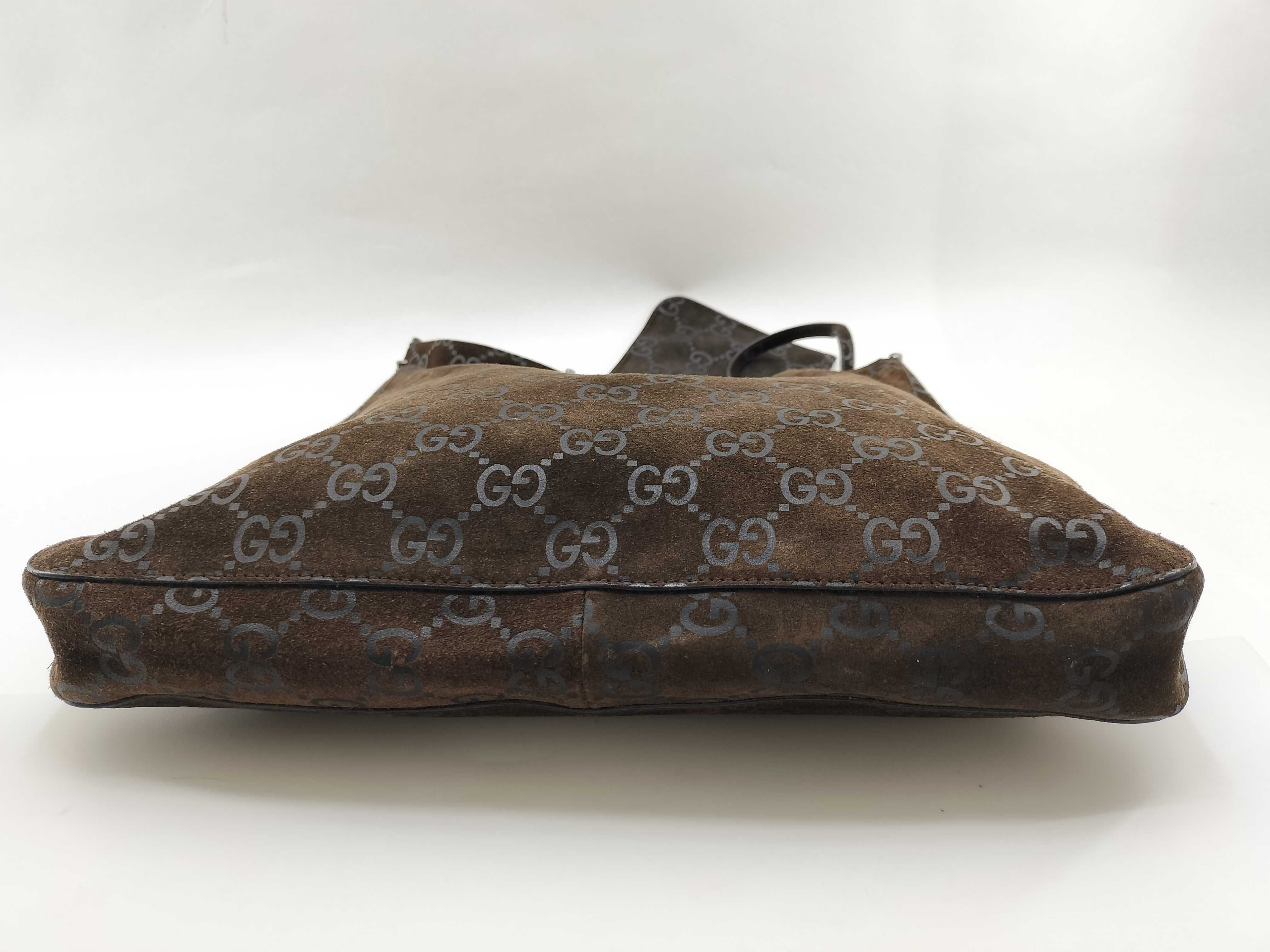 GG Suede One-Shoulder Bag 001 3181 Brown Shoulder Bag — view 3