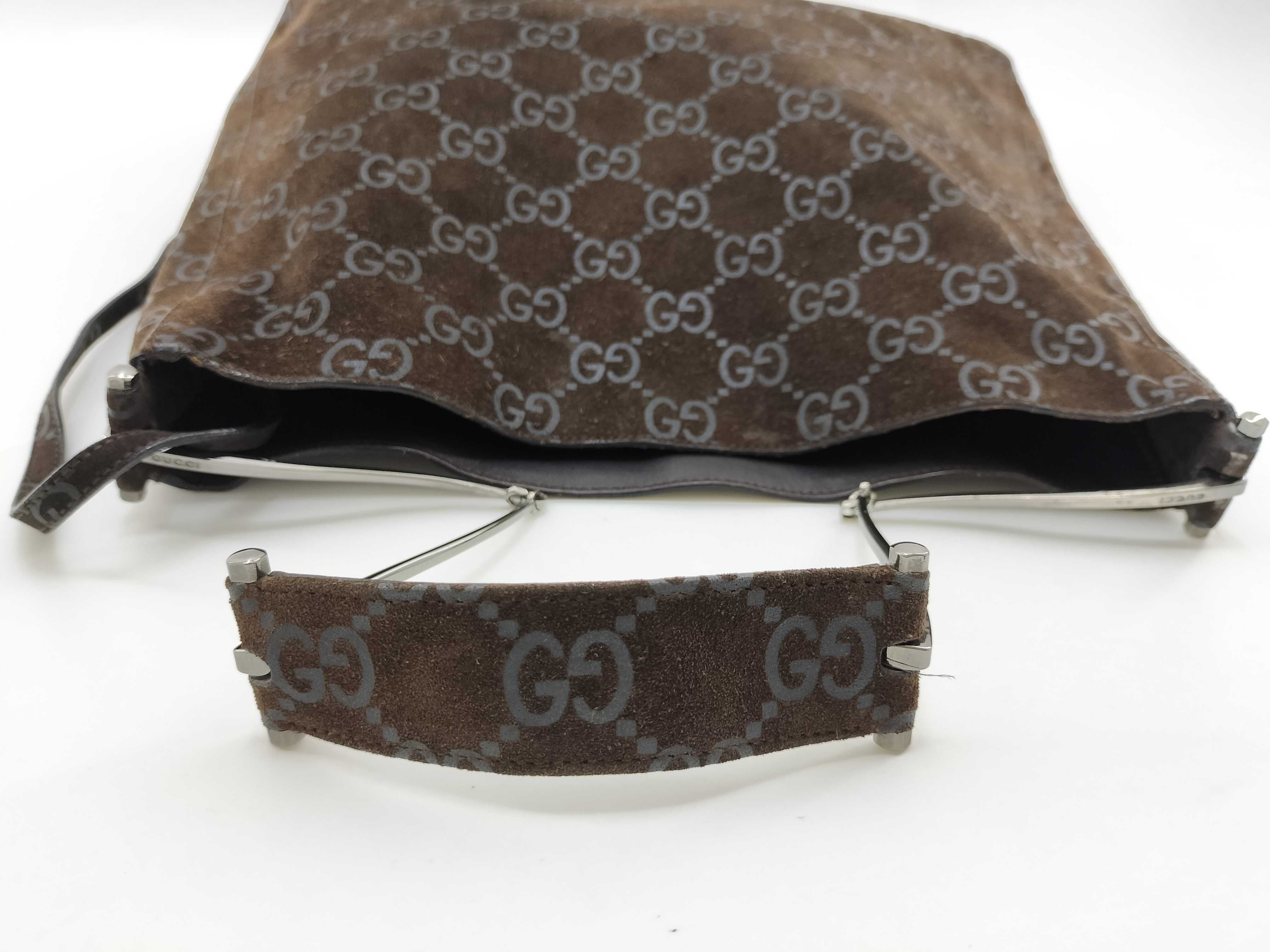 GG Suede One-Shoulder Bag 001 3181 Brown Shoulder Bag — view 8