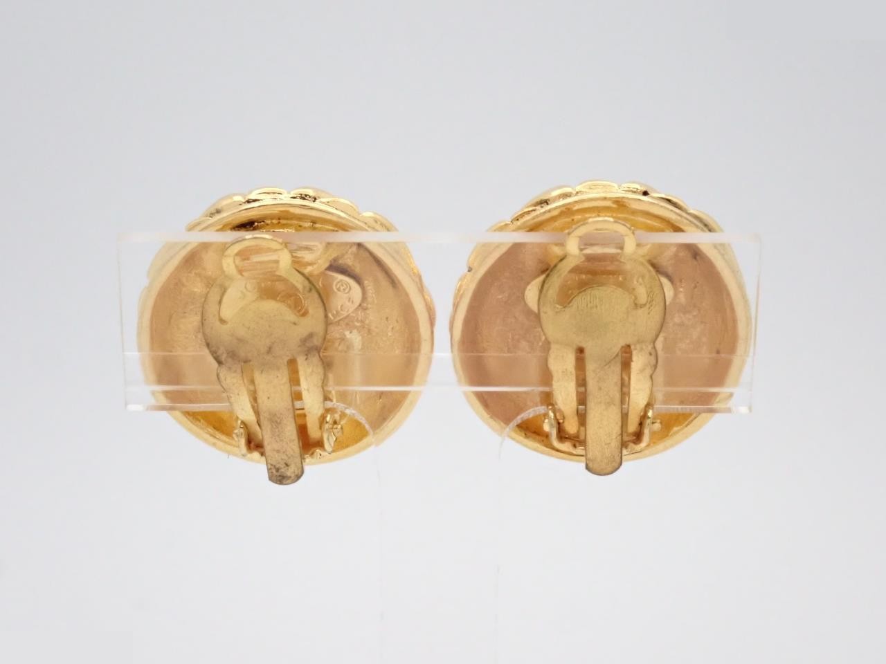 Earrings, Coco Mark, Gold, Size 25 — view 2