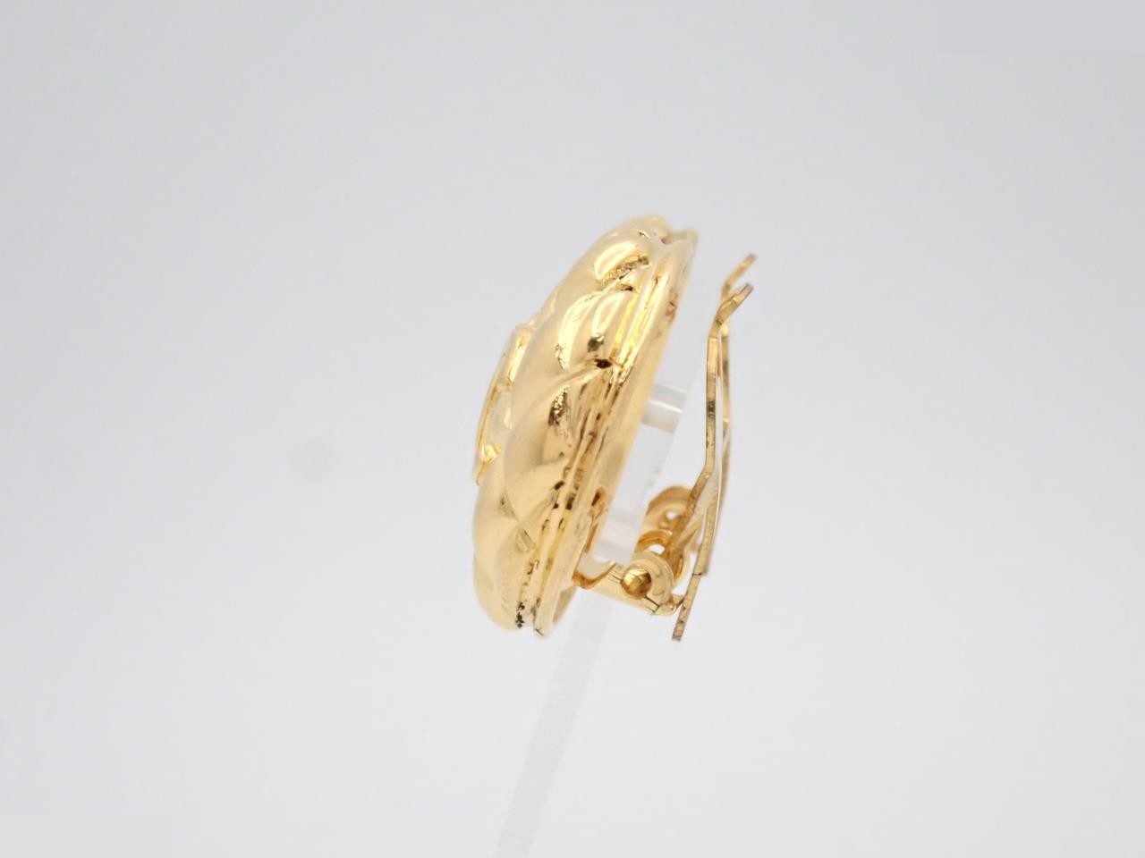 Earrings, Coco Mark, Gold, Size 25 — view 3
