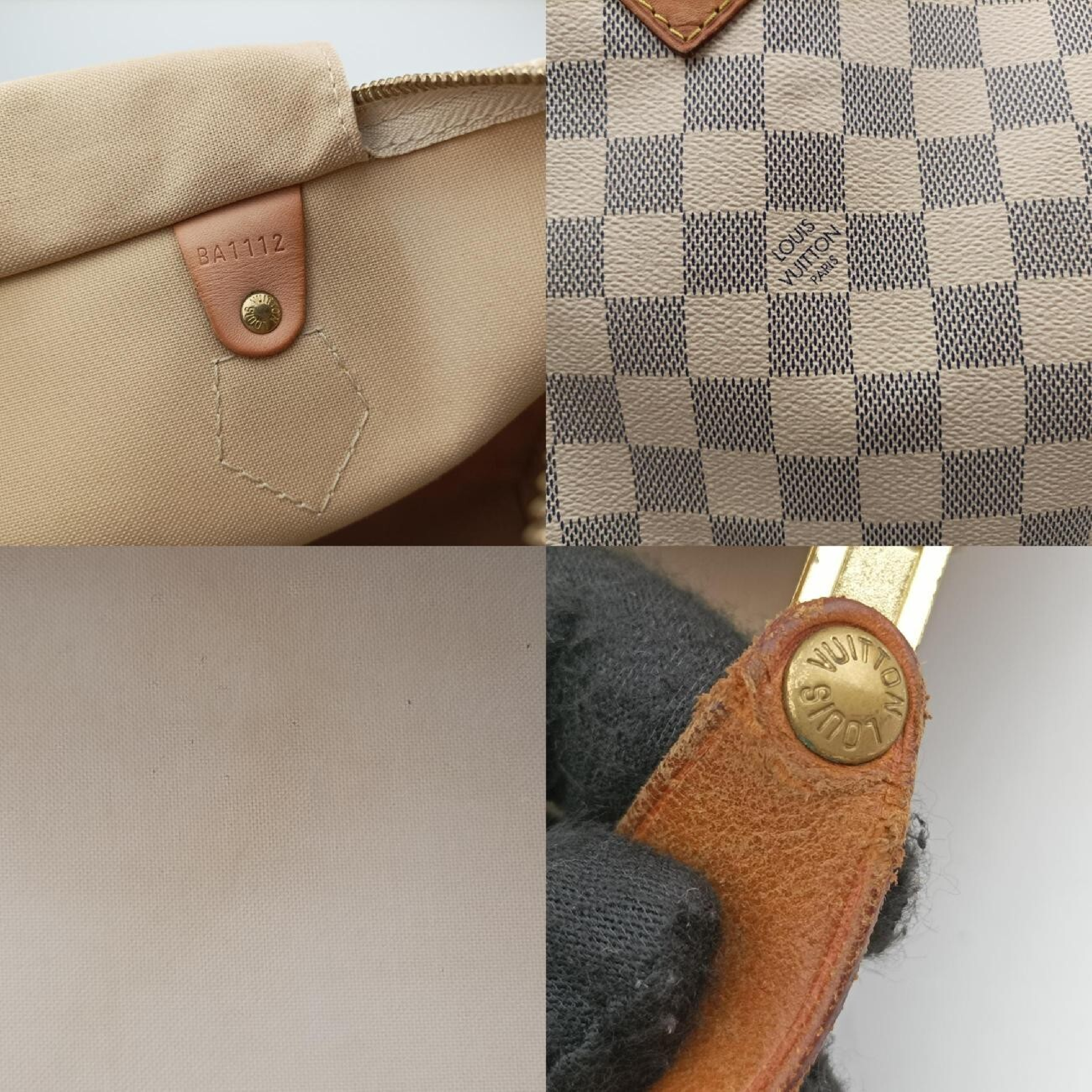 Speedy 35 Azur Damier Canvas N41535 BA1112 Handbag — view 8