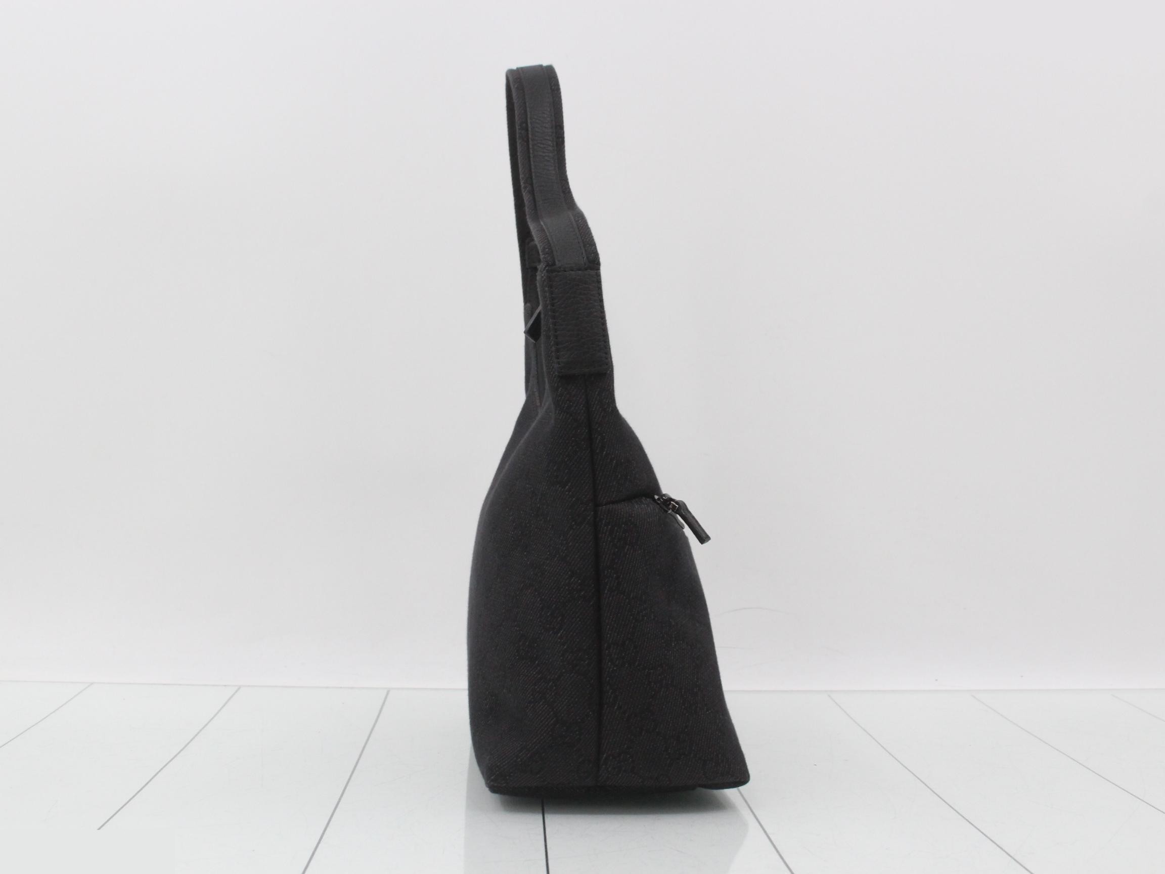 Denim GG Shoulder Bag — view 4