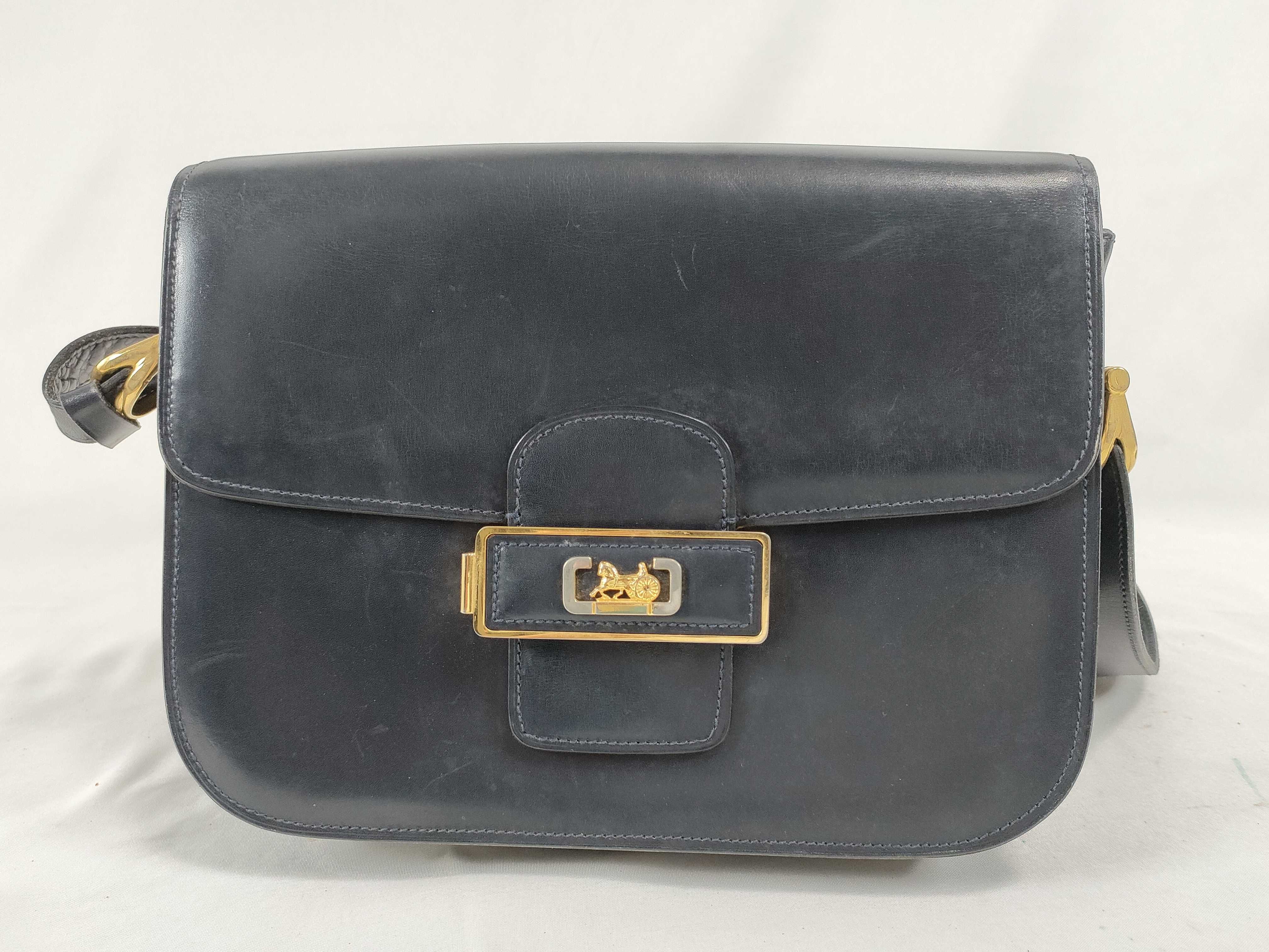 Mini Carriage Hardware Calfskin Shoulder Bag