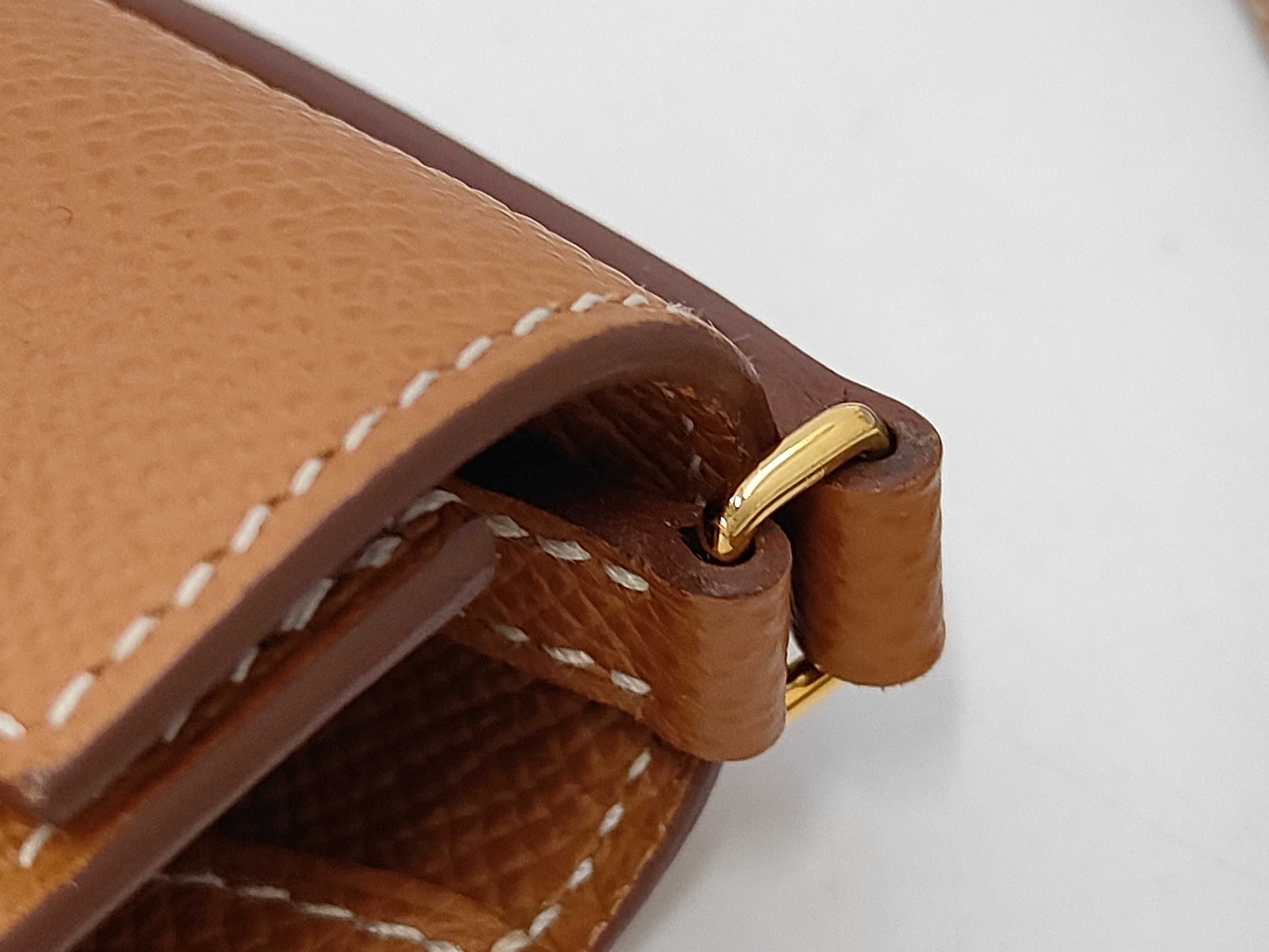 Shoulder Wallet Kelly Wallet Long To Go Veau Epsom Gold U Stamp Wallet — view 7