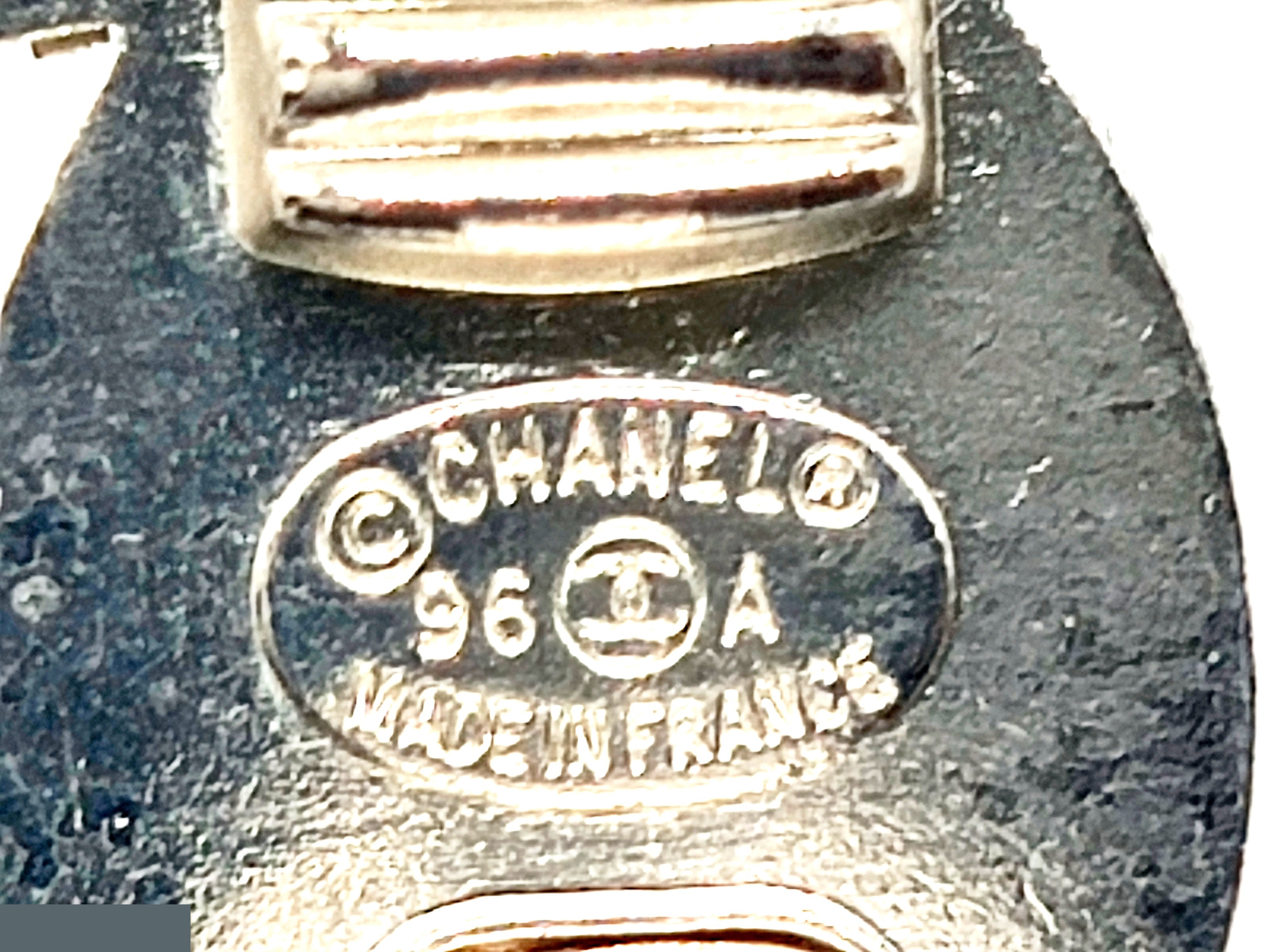 Coco Mark Turnlock Rhinestone Earrings 96A — view 2