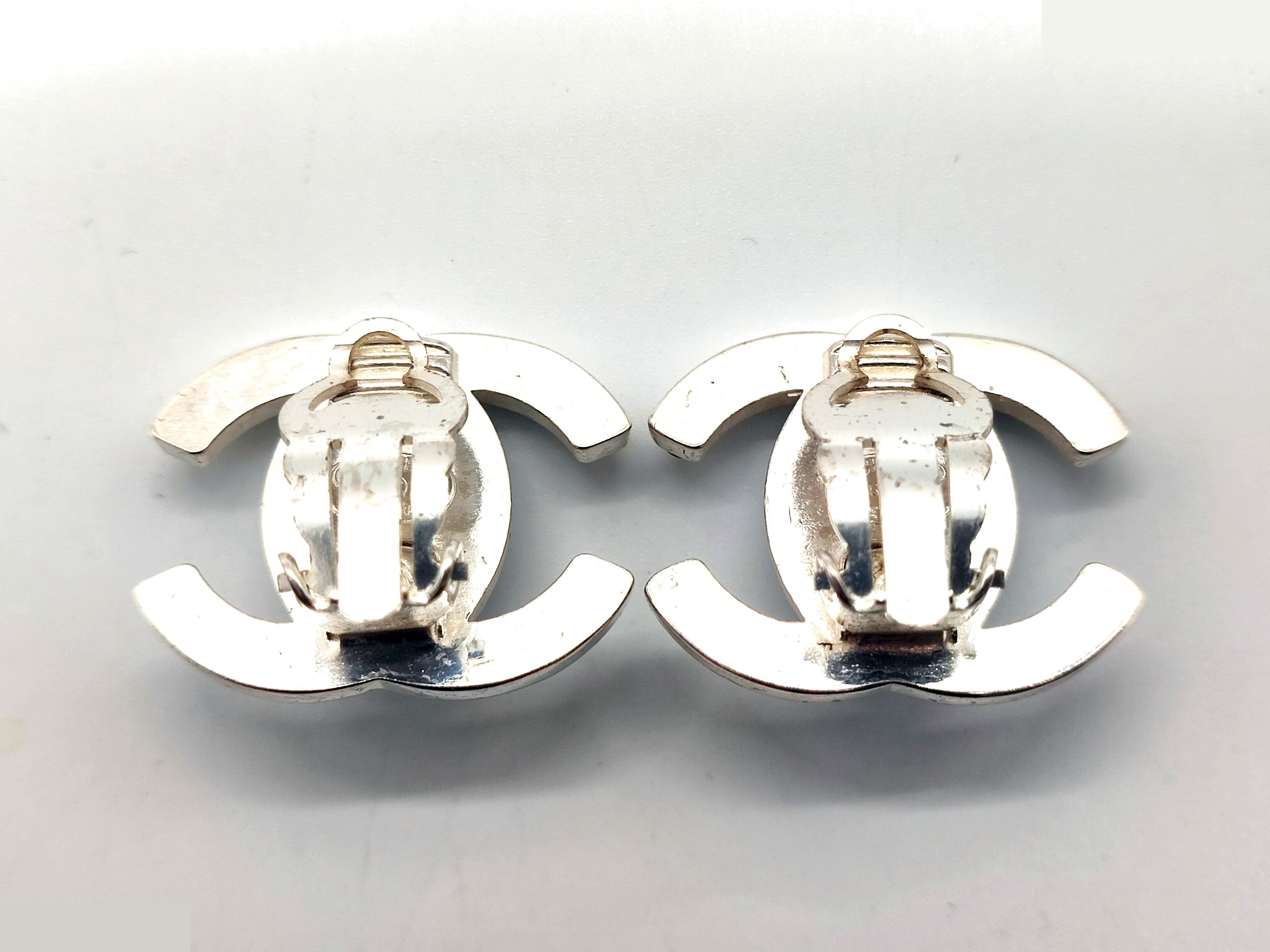 Coco Mark Turnlock Rhinestone Earrings 96A — view 4
