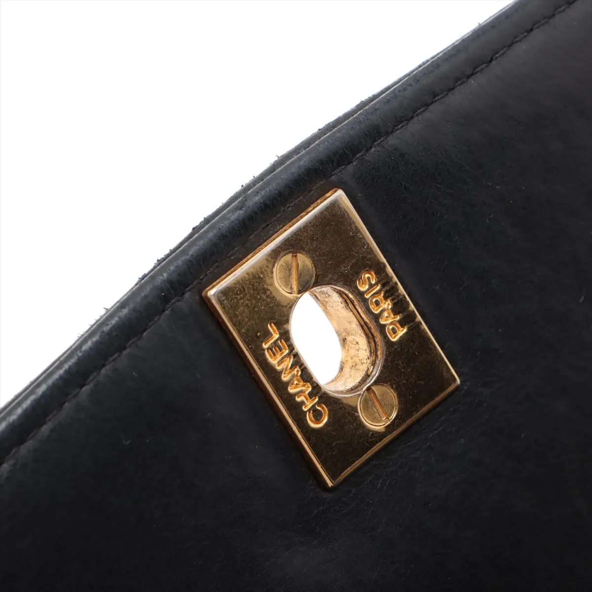 Matelasse Lambskin Single Flap Single Chain Bag Diana Flap Black Gold Hardware 5149442 No. 5 — view 12