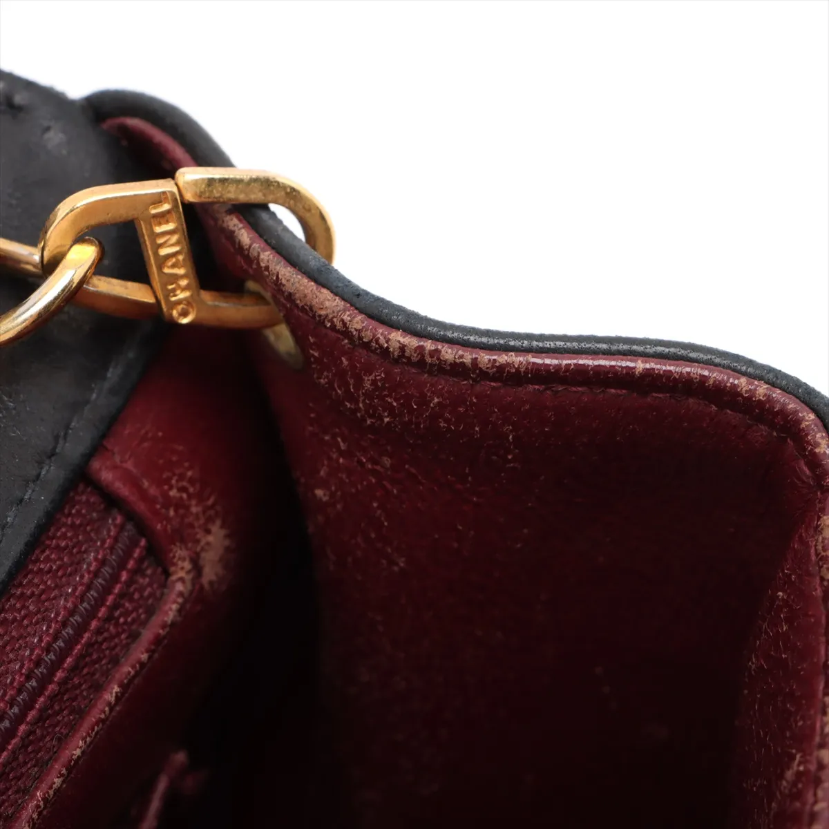 Matelasse Lambskin Single Flap Single Chain Bag Diana Flap Black Gold Hardware 5149442 No. 5 — view 10