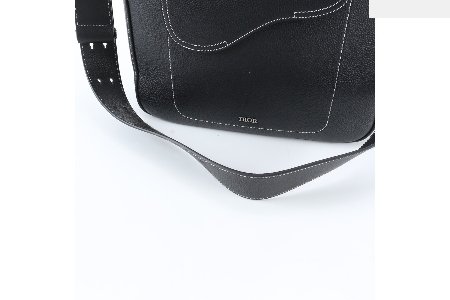 Guaranteed Saddle Leather Shopper 2-Way Shoulder Bag — view 3