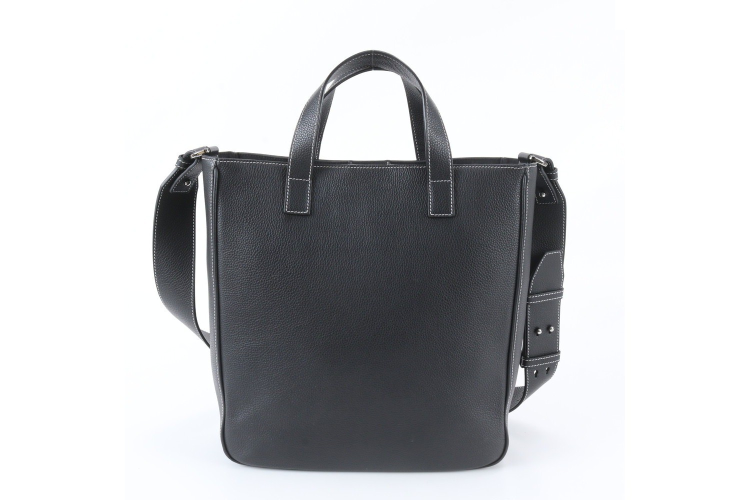 Guaranteed Saddle Leather Shopper 2-Way Shoulder Bag — view 4
