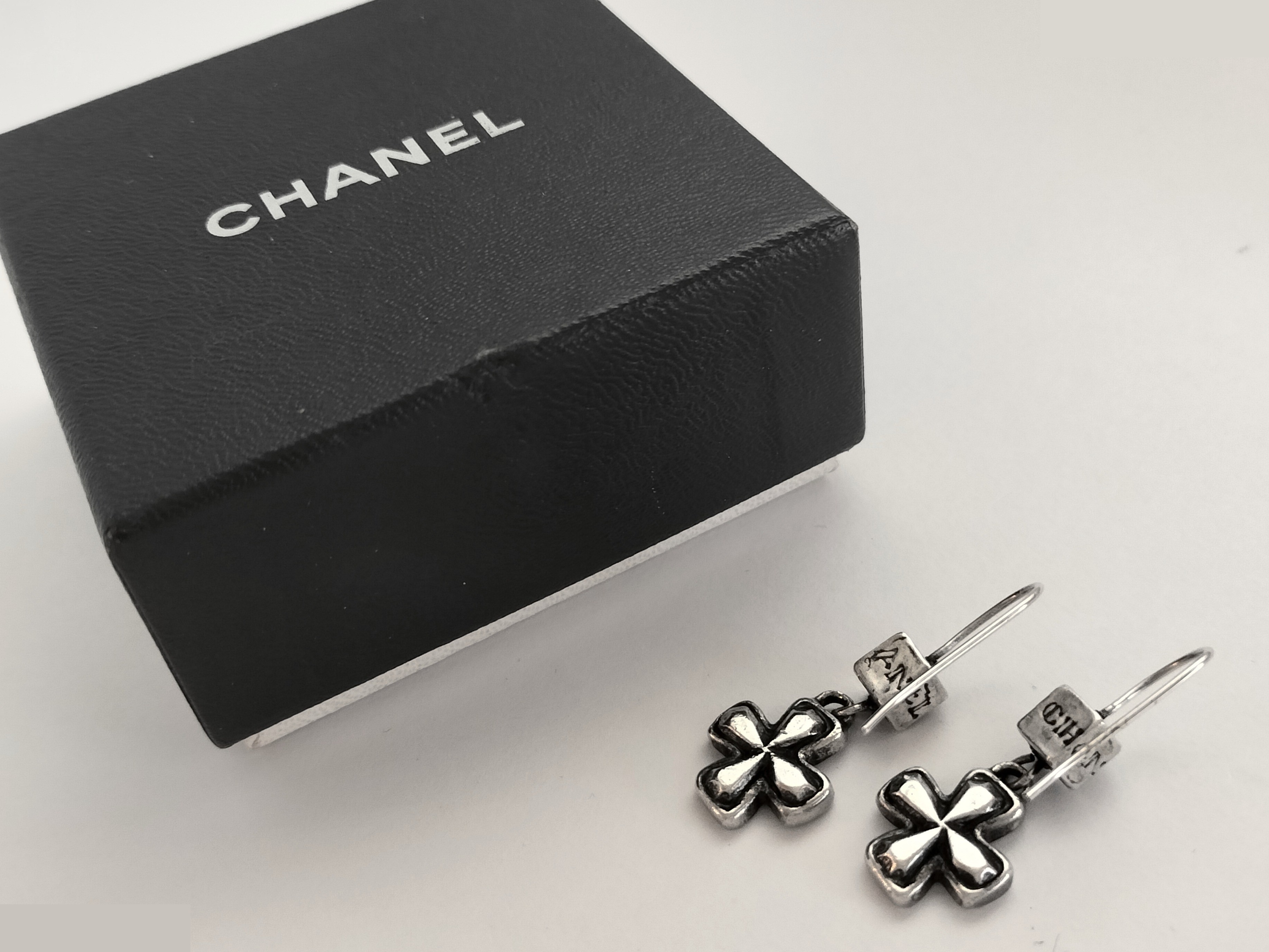 Coco Clover Silver Earrings — view 2