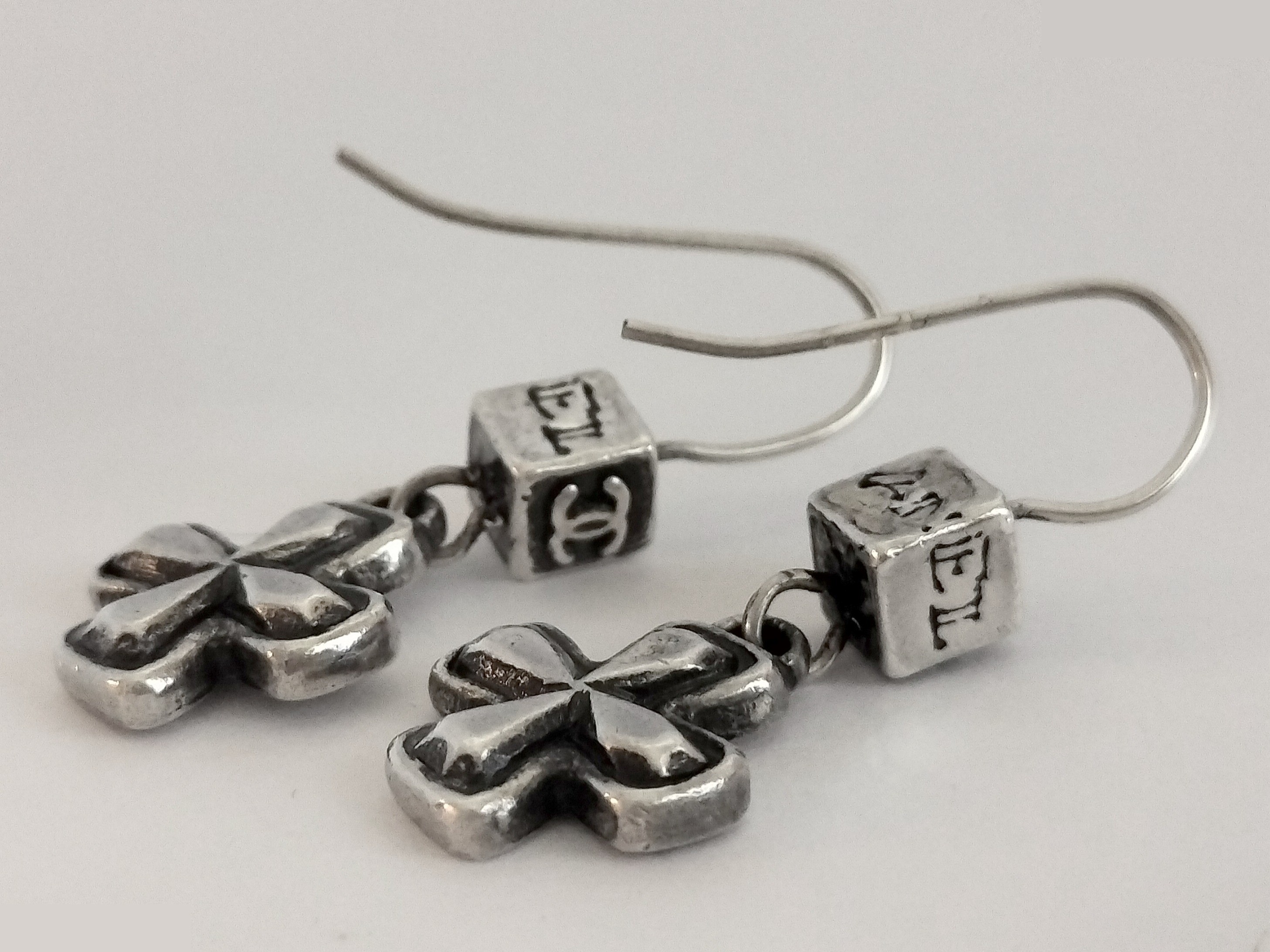 Coco Clover Silver Earrings — view 4