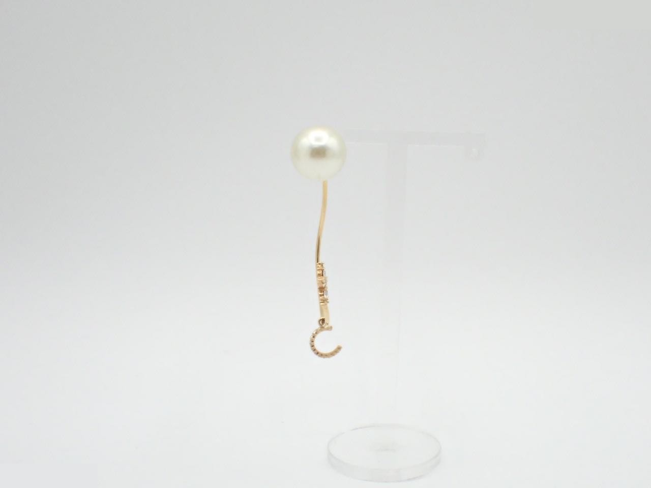 Rhinestone earring (single earring only) — view 2