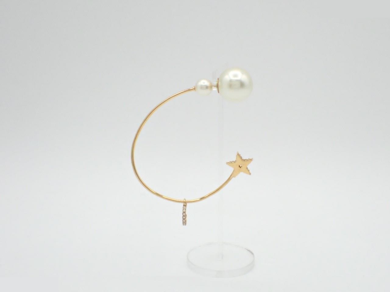 Rhinestone earring (single earring only) — view 3