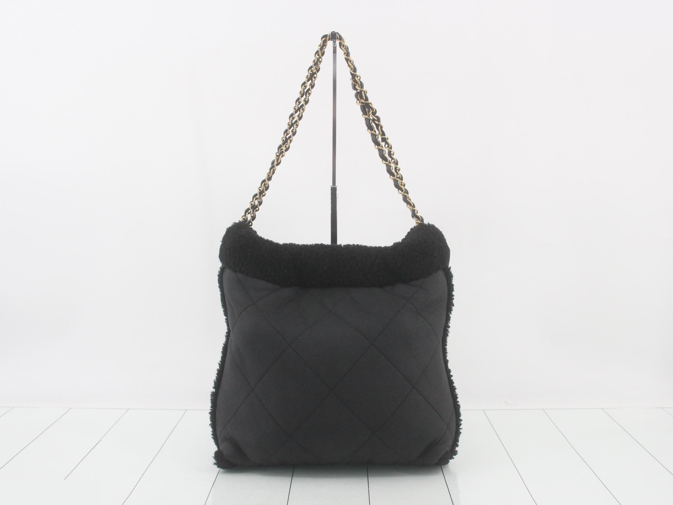 22 Lambskin Boa Chain Shoulder Bag with Included Pouch — view 2