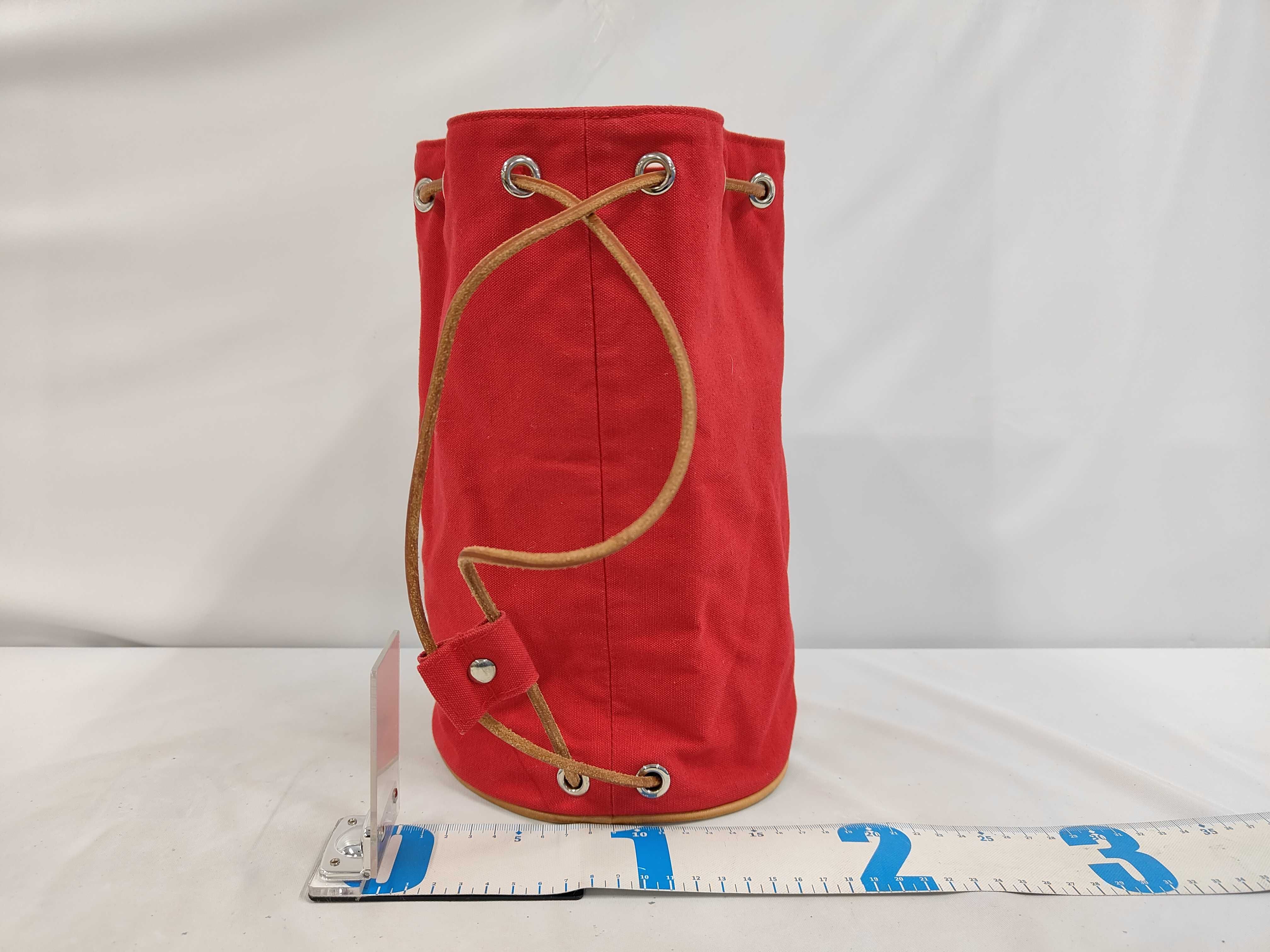 drawstring backpack Polochon Mimil cotton red backpack — view 2