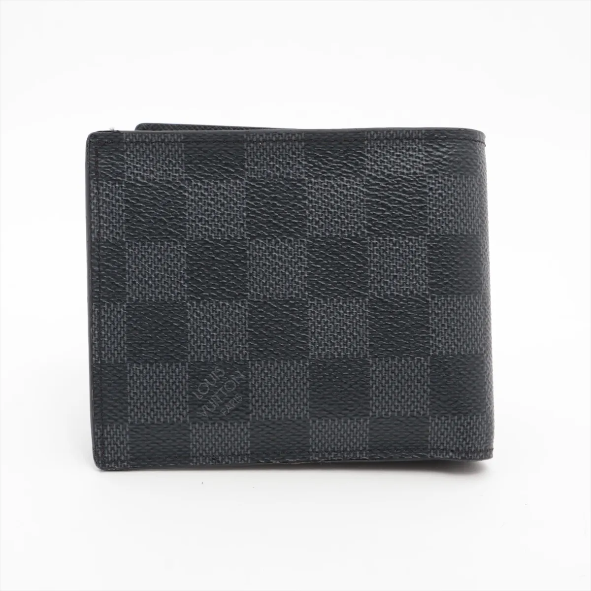 Damier Graphite Portefeuille Marco N63336 Black Compact Wallet, RFID unresponsive, serial number unknown. — view 2
