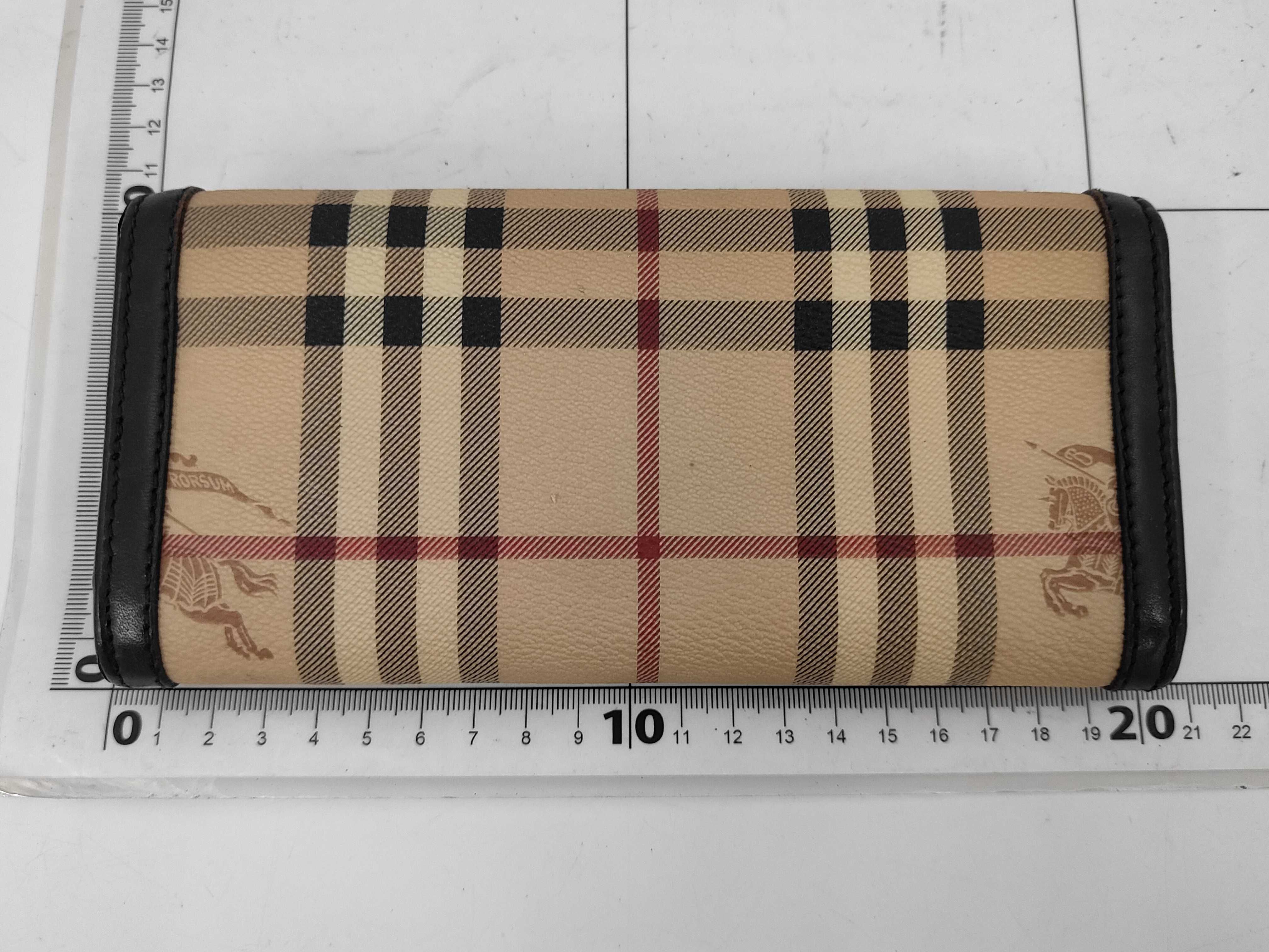 Long Wallet, Nova Check Shadow Horse Pattern, Beige — view 2