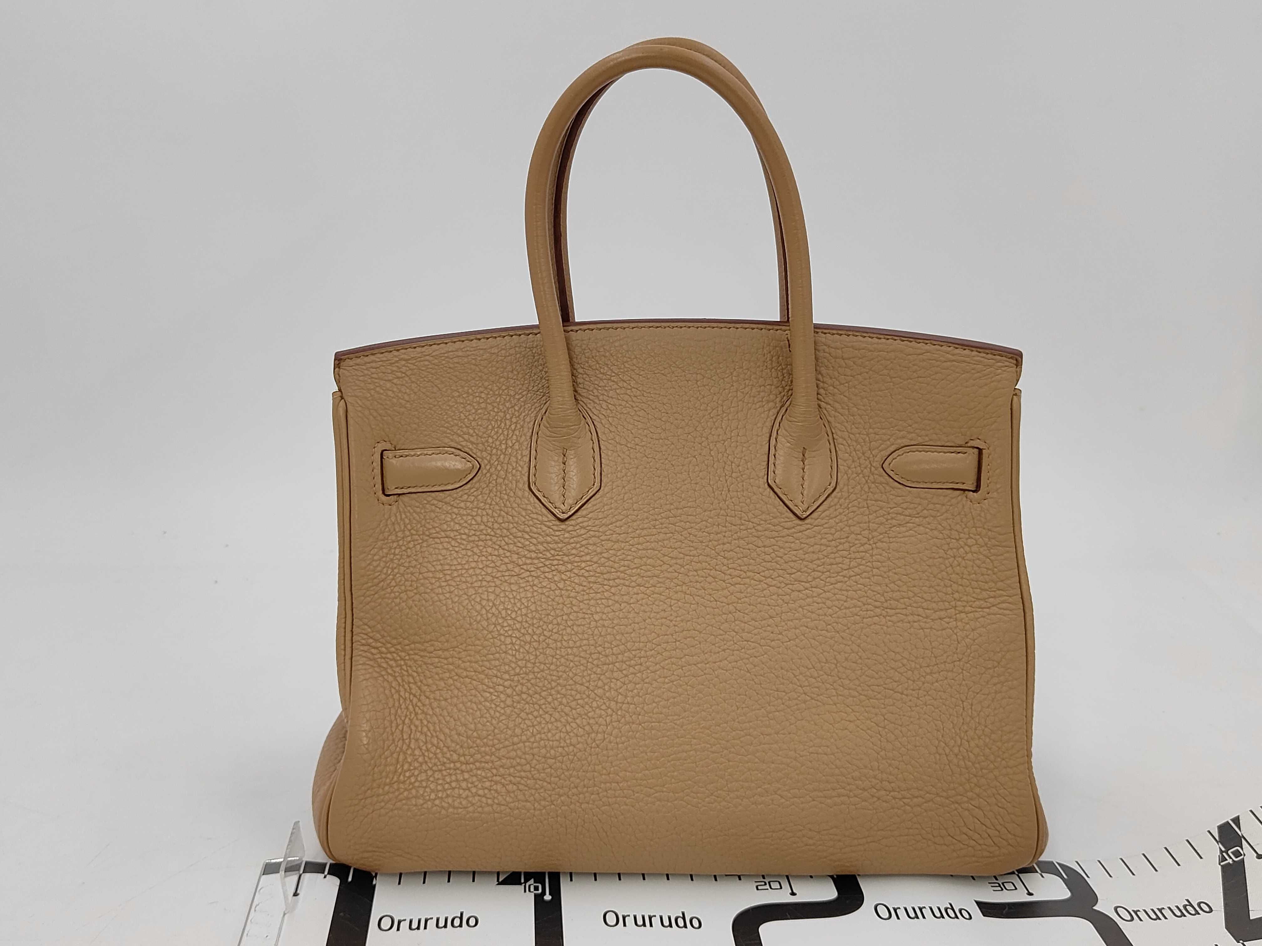 Birkin 30 Trench/Taurillon Leather/Silver Hardware/ M/Cadena Key Handbag — view 2