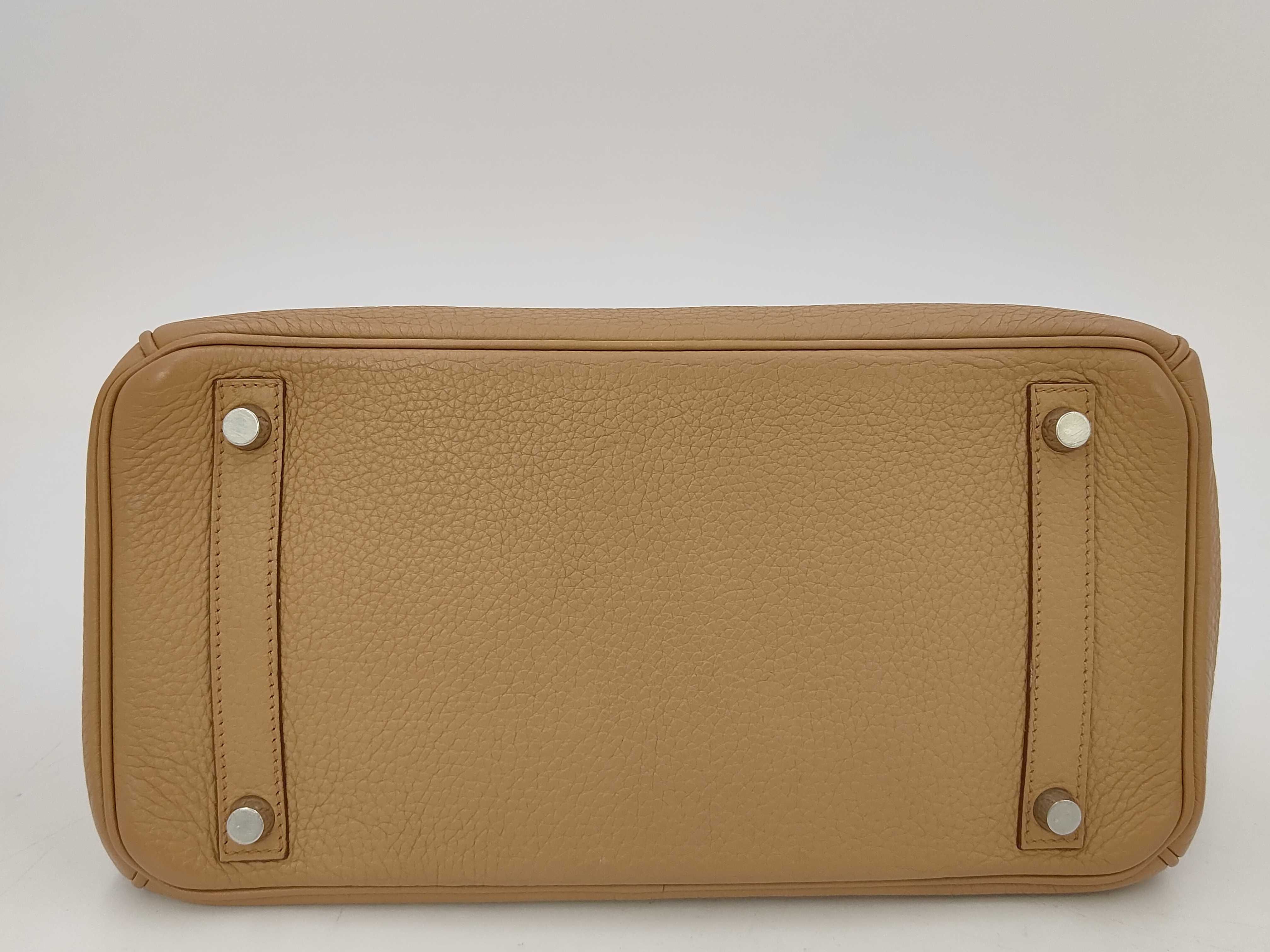 Birkin 30 Trench/Taurillon Leather/Silver Hardware/ M/Cadena Key Handbag — view 4