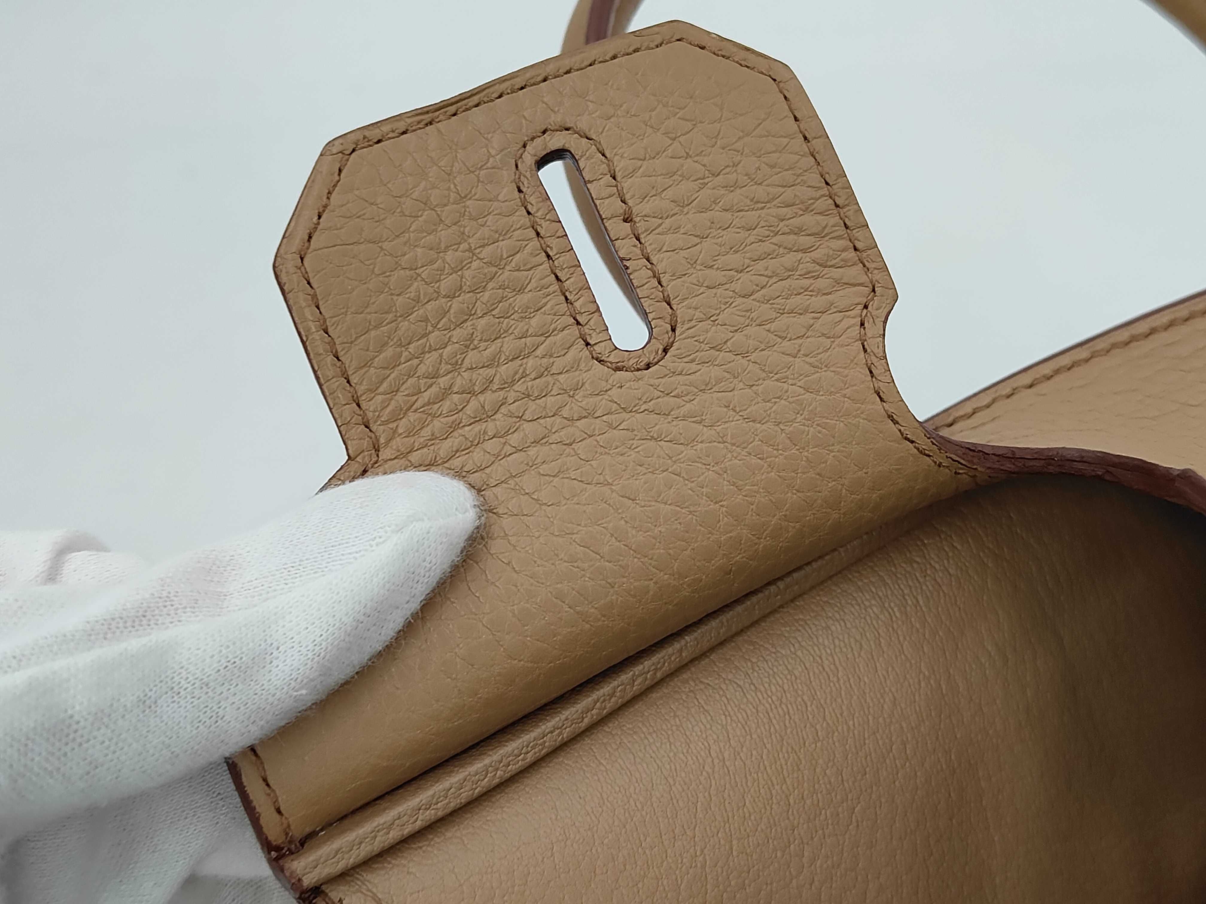 Birkin 30 Trench/Taurillon Leather/Silver Hardware/ M/Cadena Key Handbag — view 10