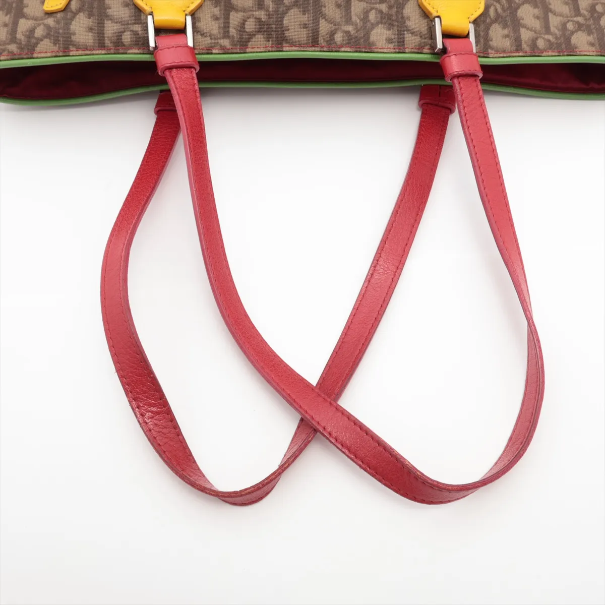 Raster Line Trotter PVC x Leather Tote Bag Brown — view 5