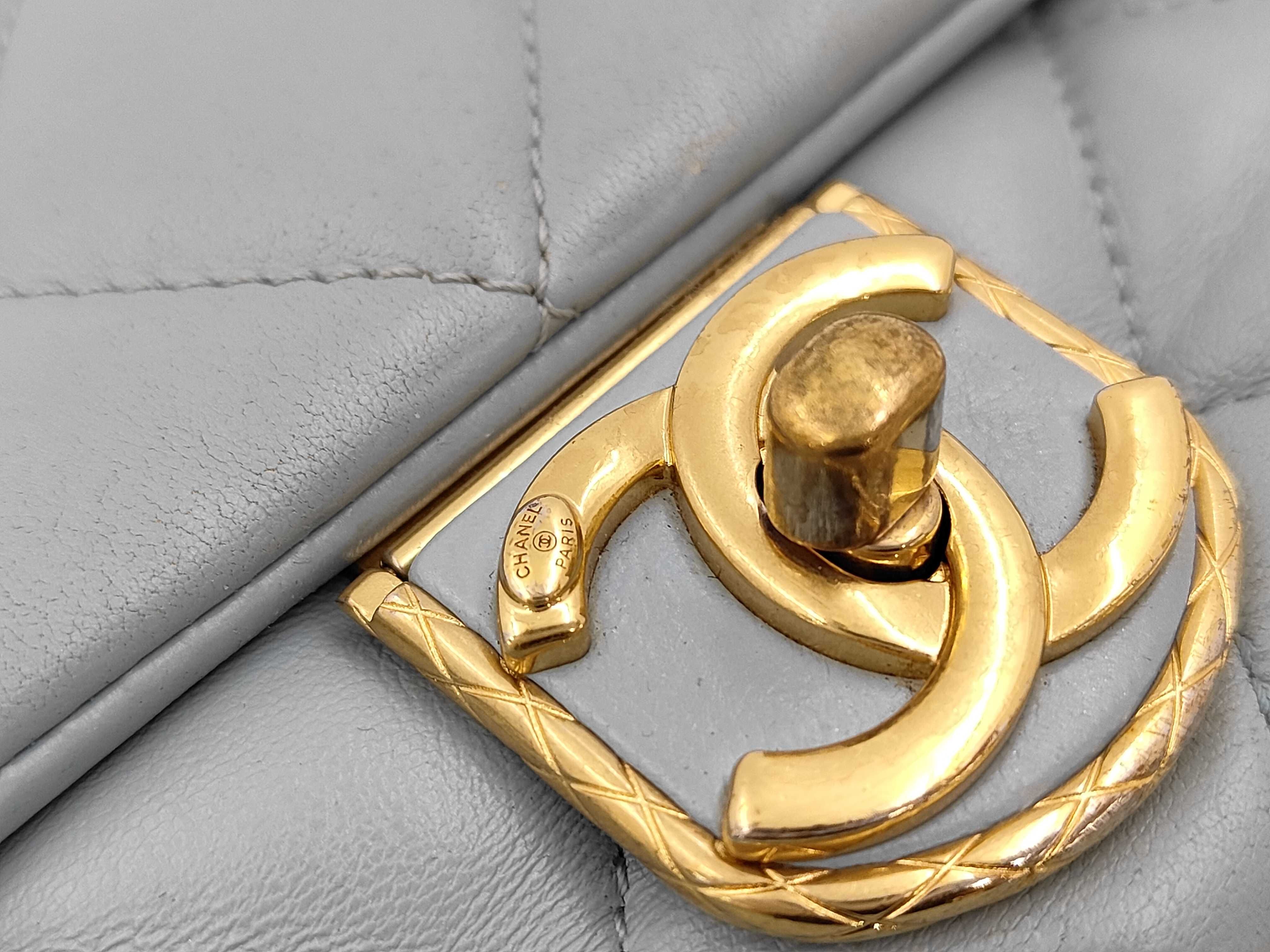 Mini Matelassé Chain Shoulder Bag, Lambskin Shoulder Bag — view 9