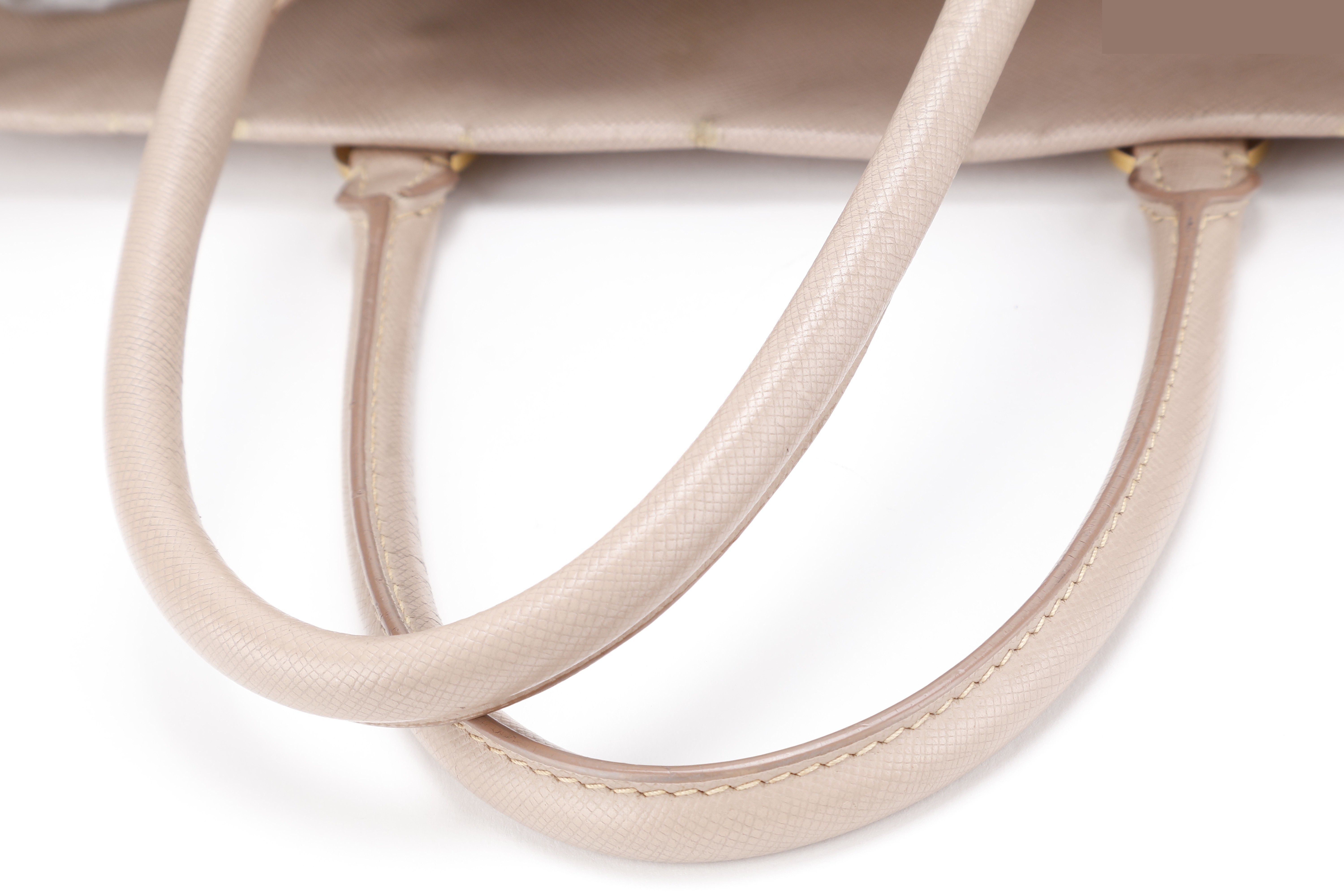 TALL TOTE BAG BEIGE SAFFIANO GHW — view 3