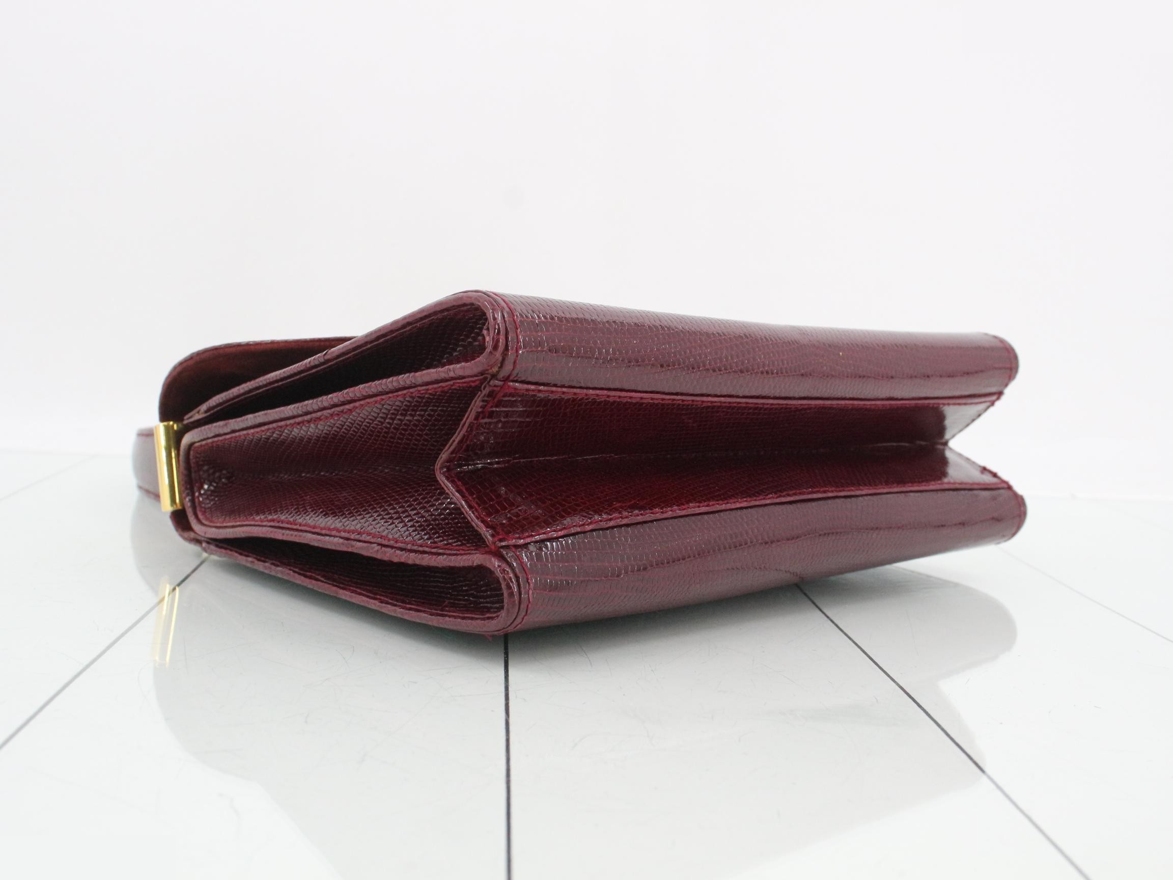 Lizard Leather Top Handle Bag — view 5